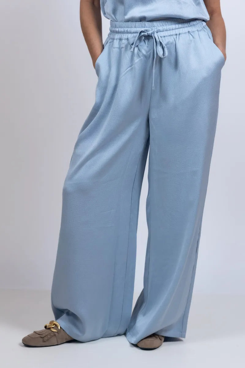 AMAYA AMAYA CIEL Wijde broek - Bleu