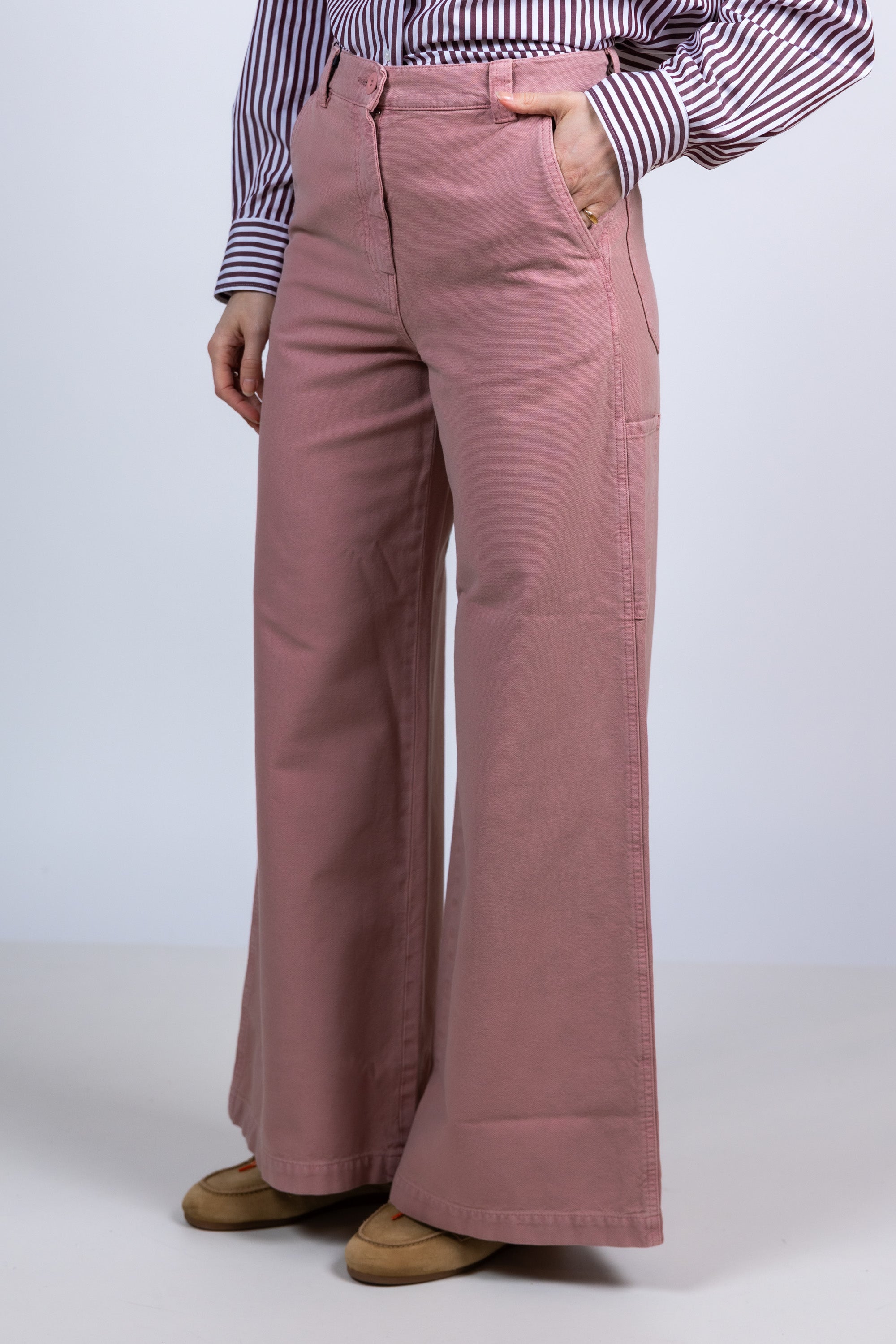 Wijde broek - Roze