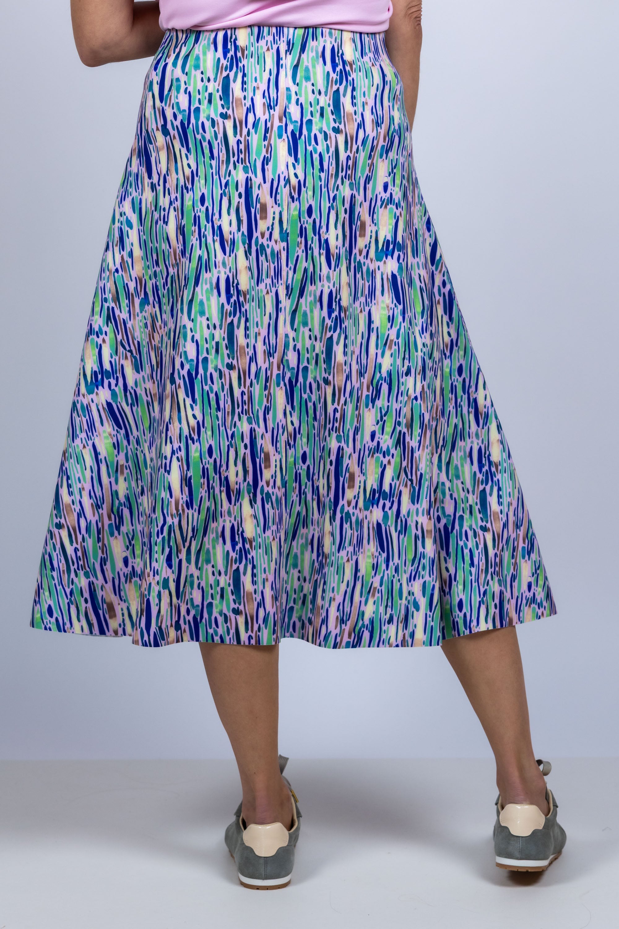 Rok met print - Roze