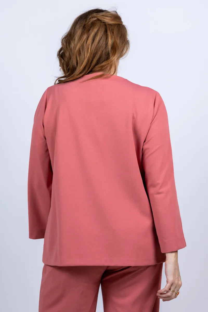 XANDRES GOLD XANDRES GOLD X-herlindis Blouse met split - Oudroze