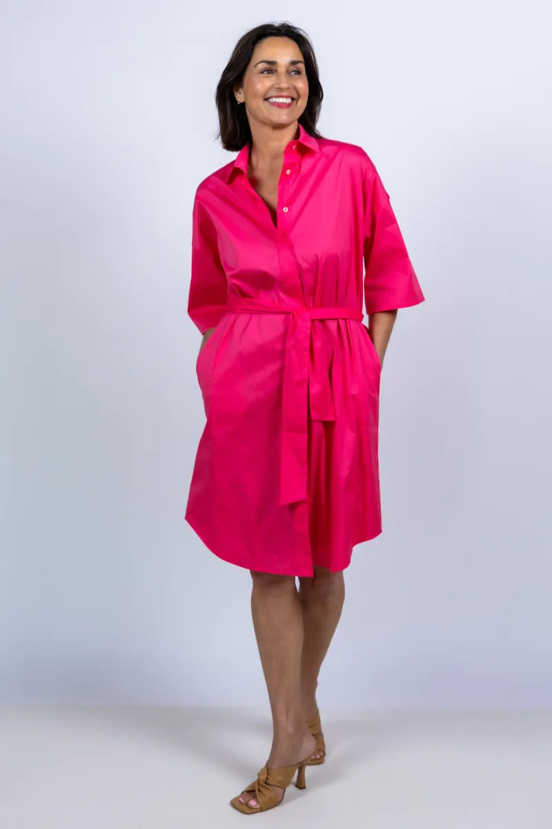 0039 ITALY 0039 ITALY DERBY 212602 Jurk met ceintuur - Pink/cyclaam