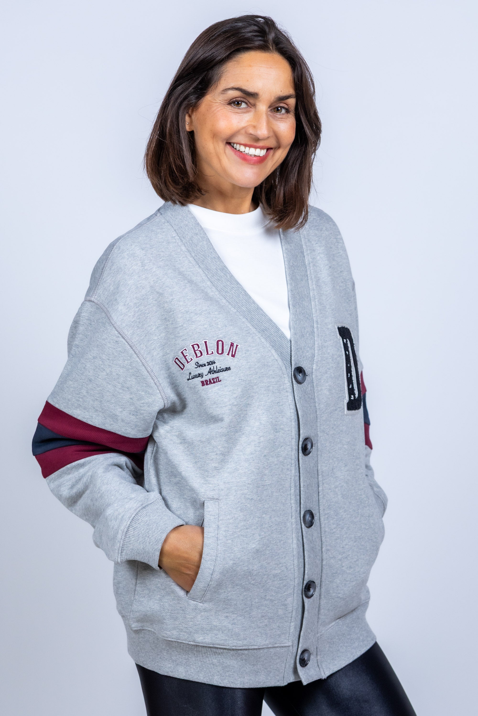 Vest met knopen - Lichtgrijs