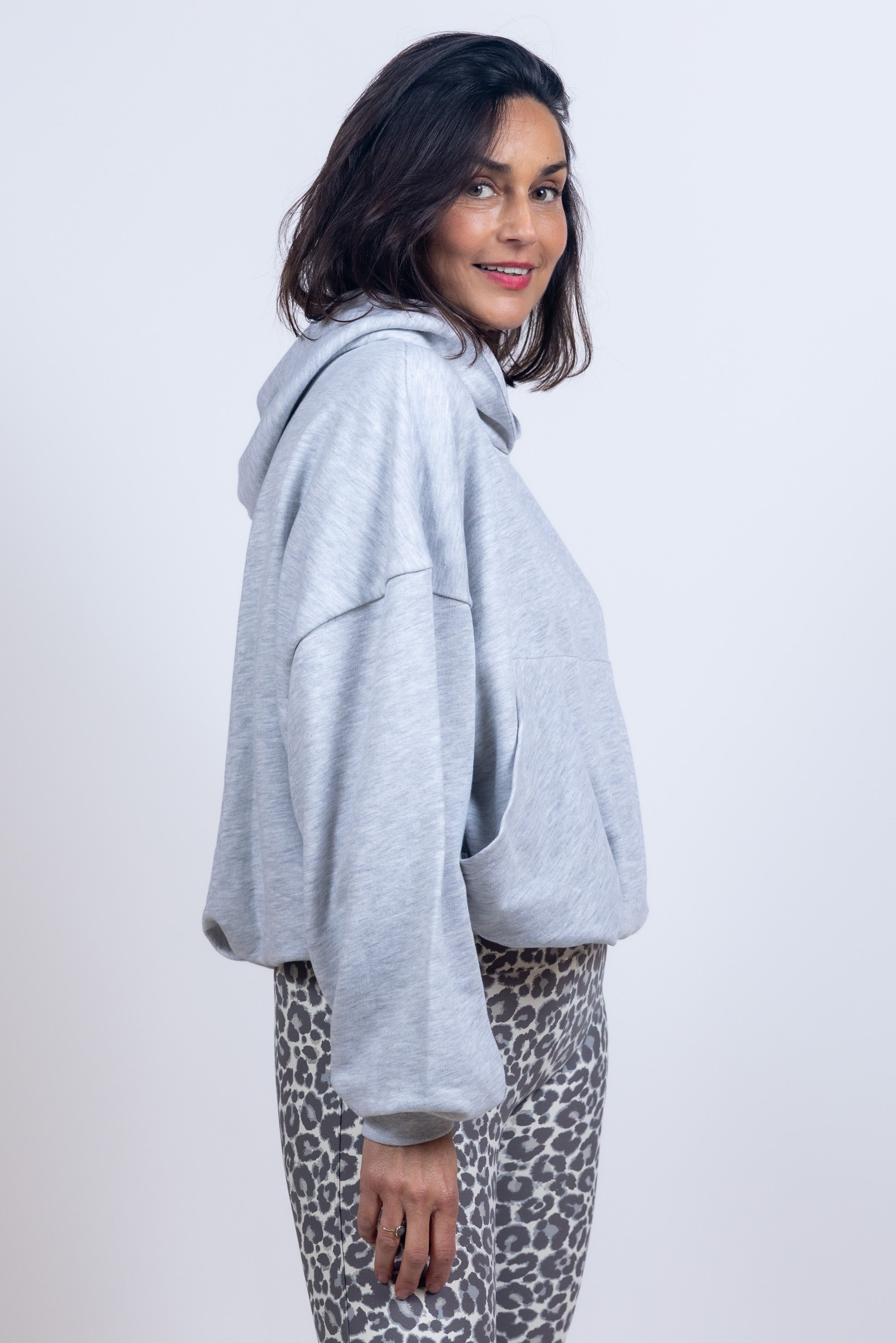 Hoodie met capuchon - Lichtgrijs