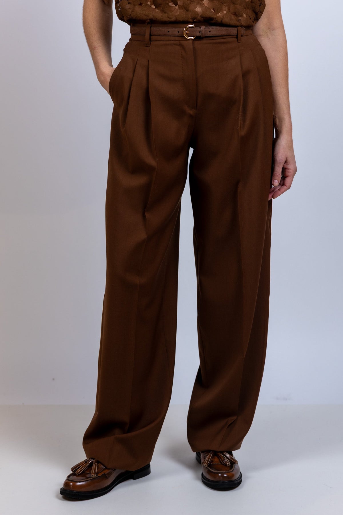 MAX MARA STUDIO MAX MARA STUDIO MSTBACIO Wijde pantalon - Vicunia
