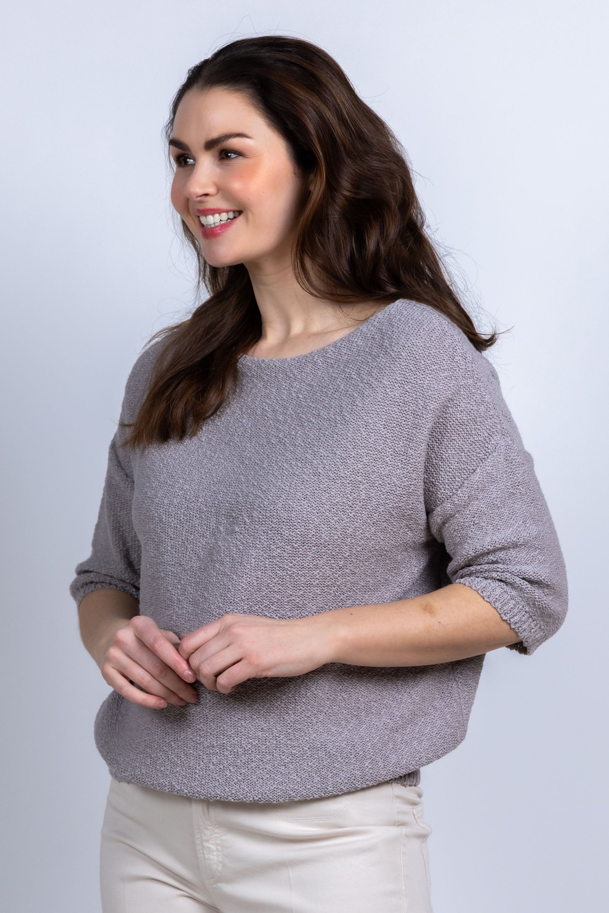 Truitje met korte mouwen - Taupe