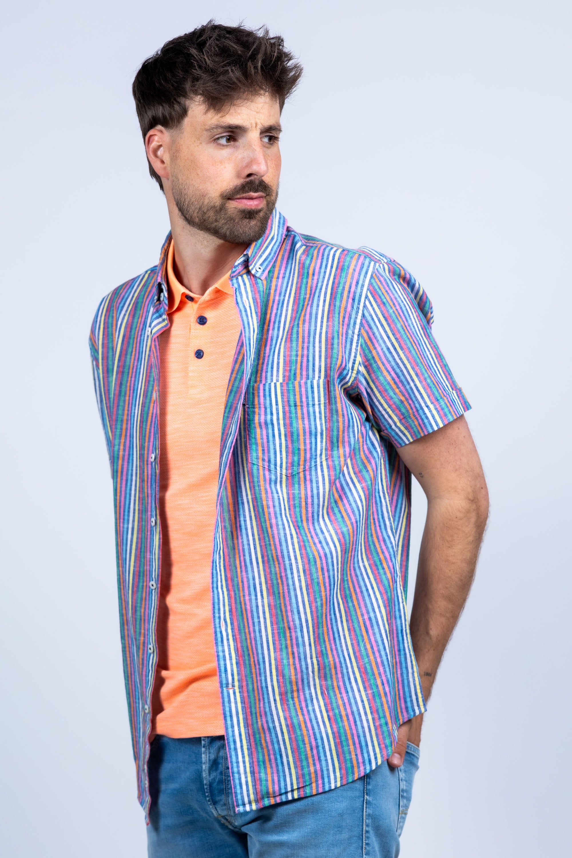 Overhemd met strepen - Multicolour