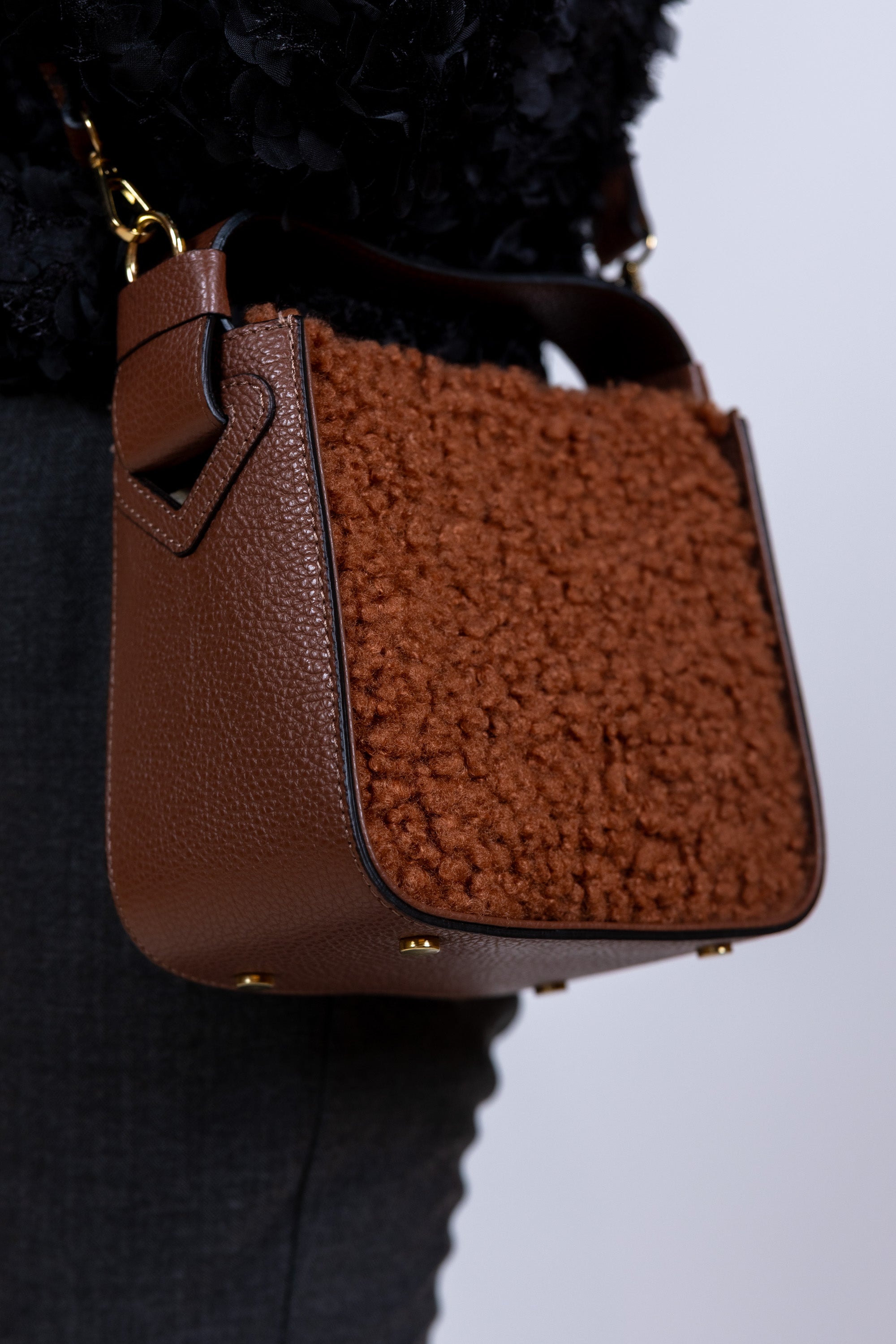 Tas met teddy - Bruin