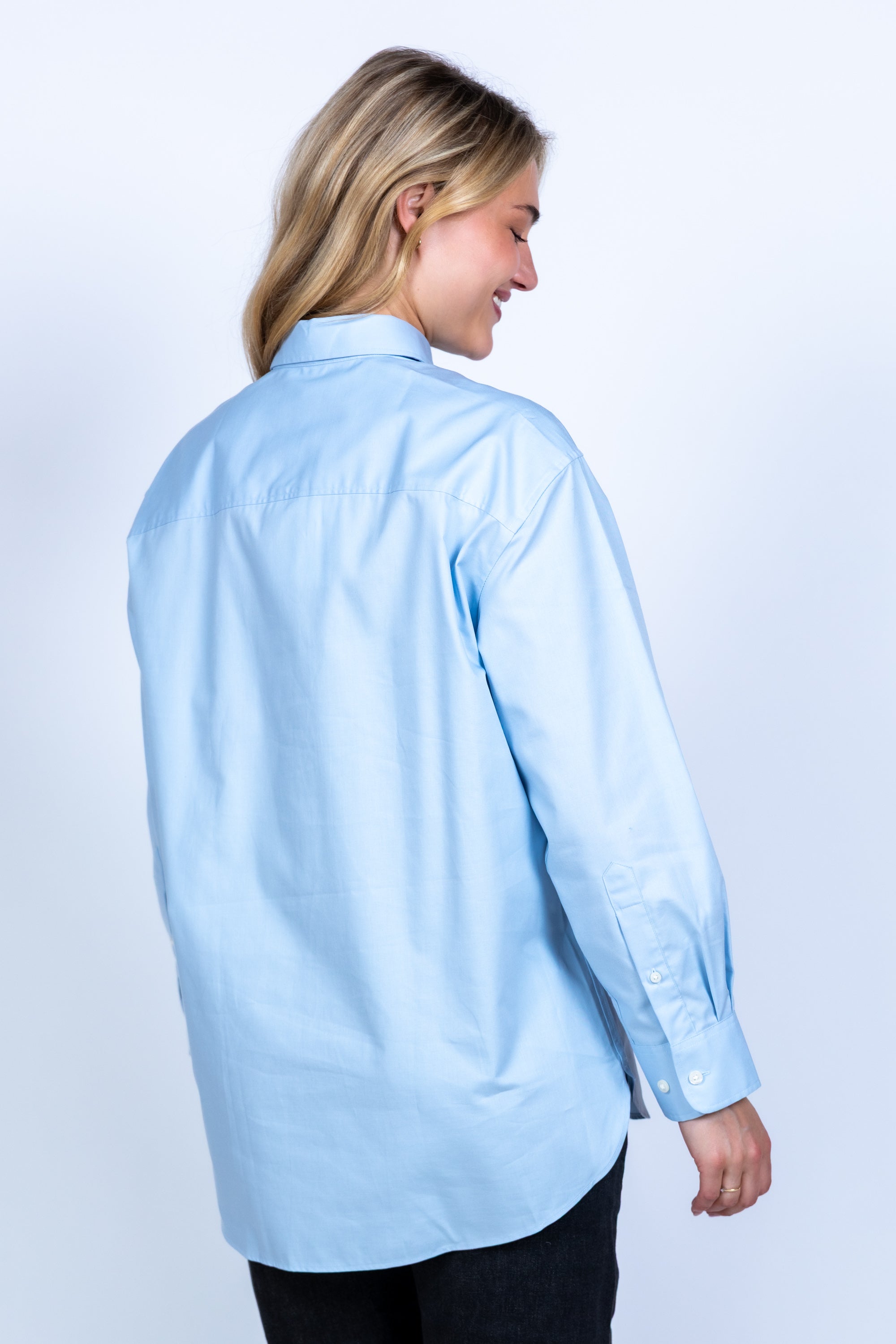 Blouse met zak - Bleu