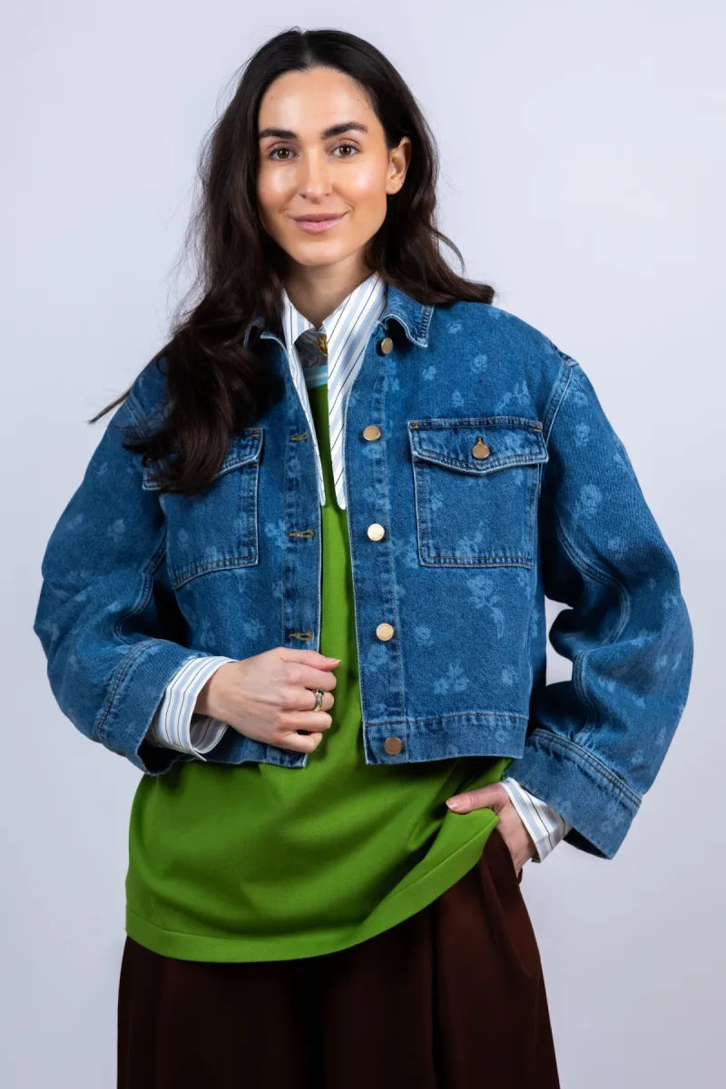 ESSENTIEL ANTWERP ESSENTIEL ANTWERP JASS Denim jack met print - Jeans
