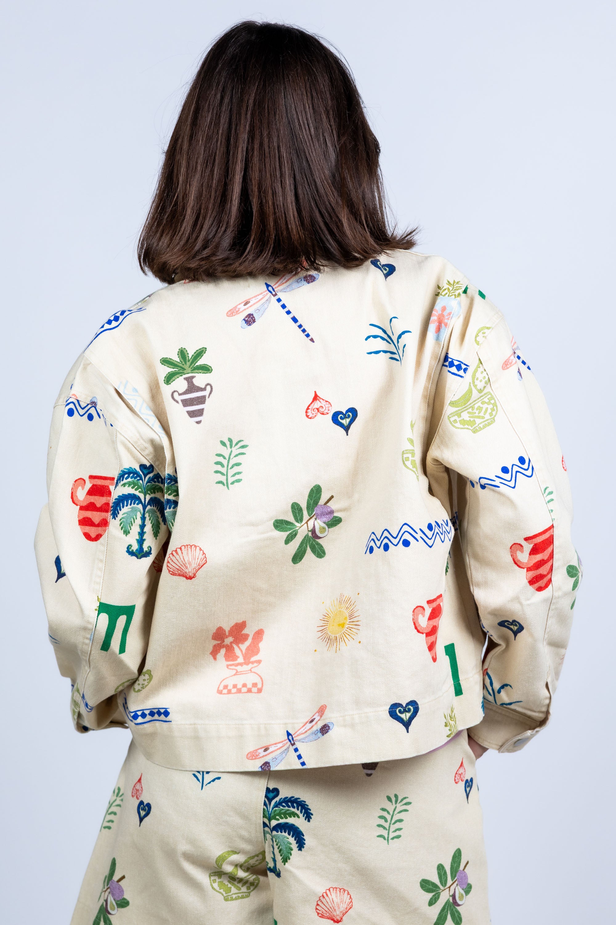 Jasje met print - Beige