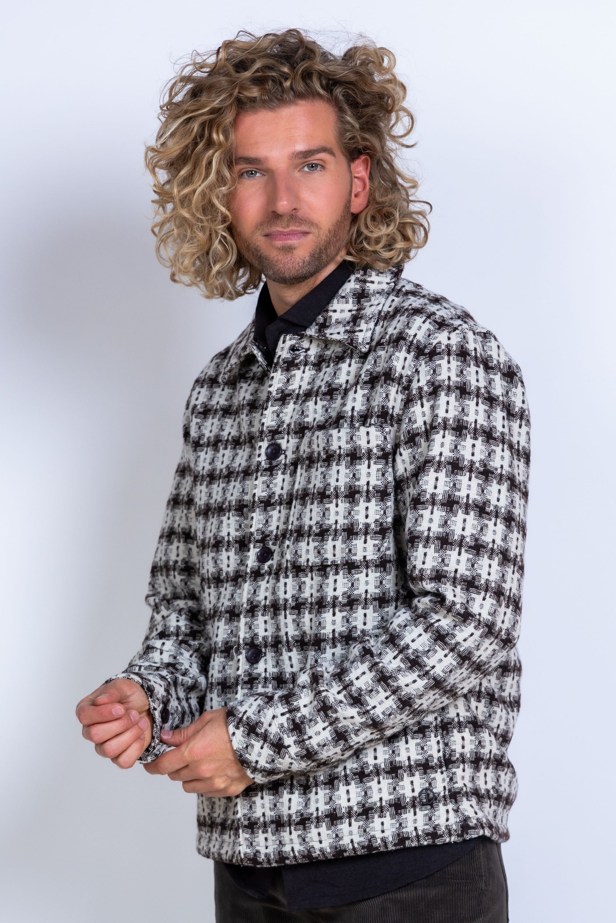 Jasje met ruitpatroon - Bruin