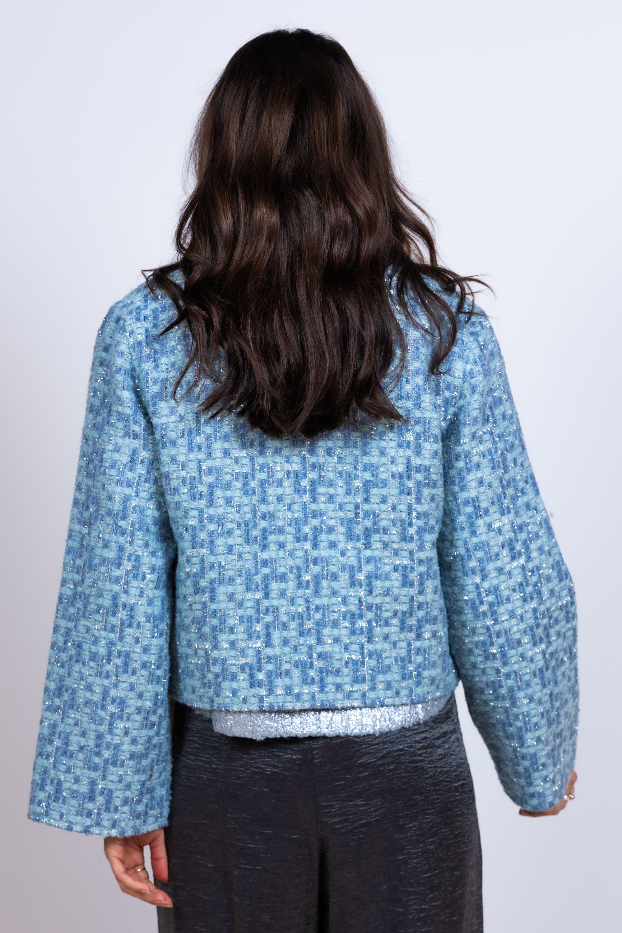 Jasje met structuur - Bleu