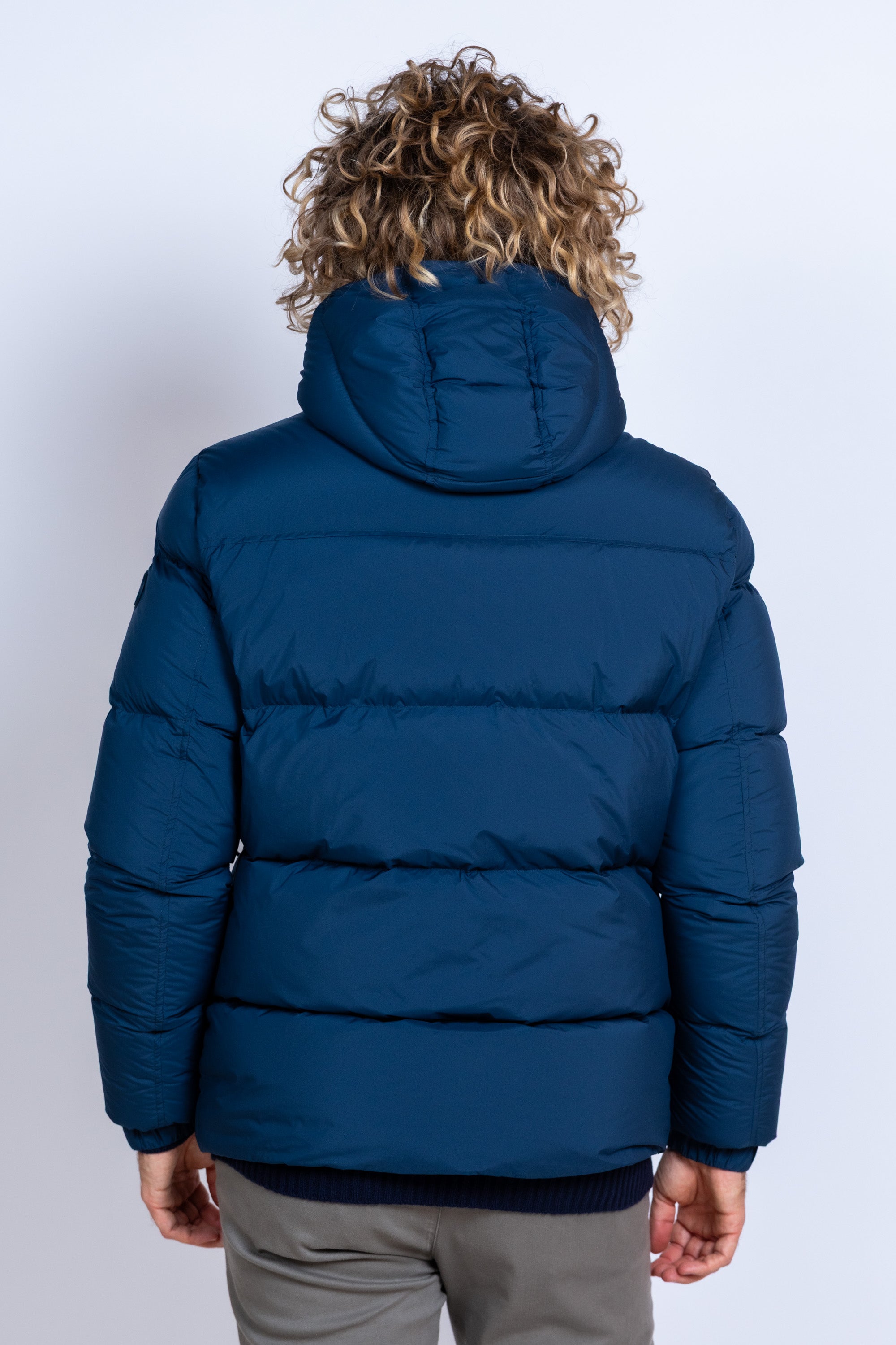 Gewatteerd jack - French blue