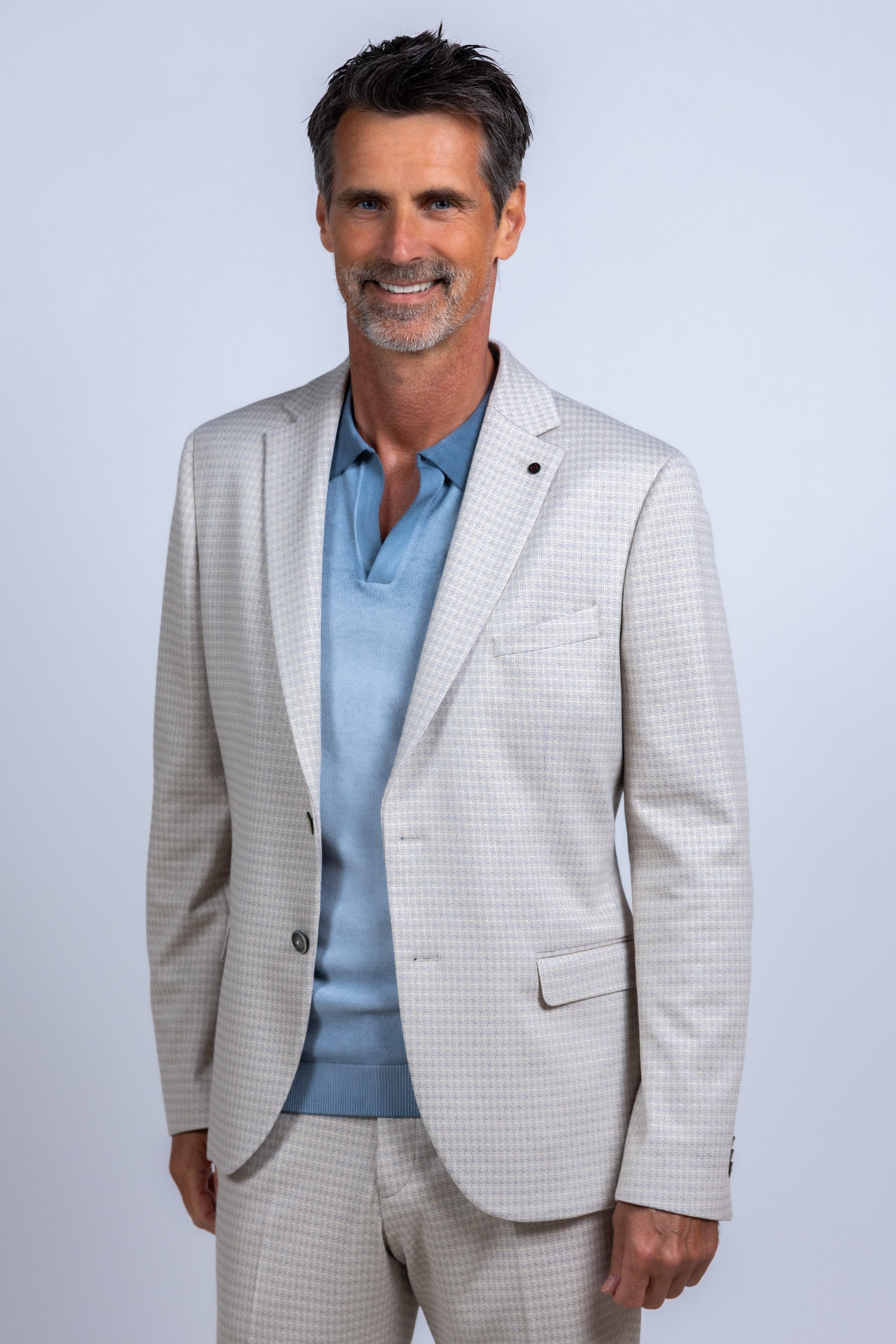 Colbert met ruit - Beige