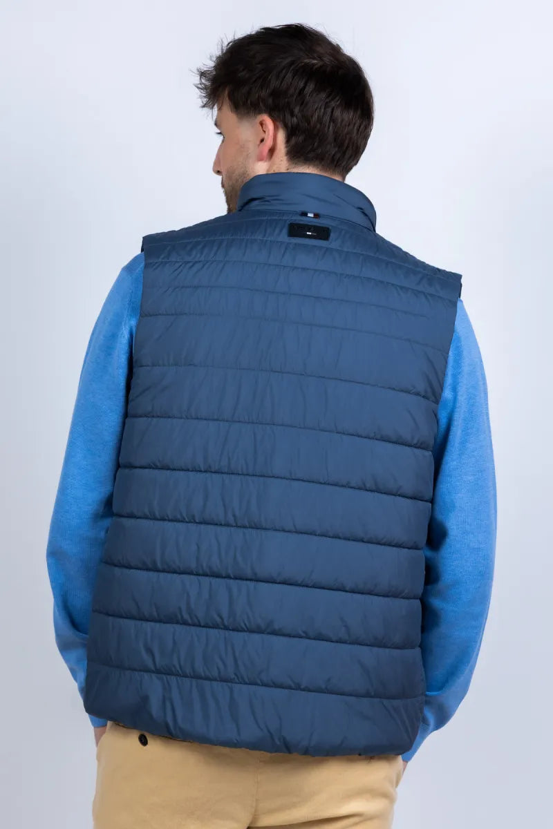 BUGATTI/BRINKMANN BUGATTI/BRINKMANN 170100-11010 Bodywarmer met rits - Blauw/grijs