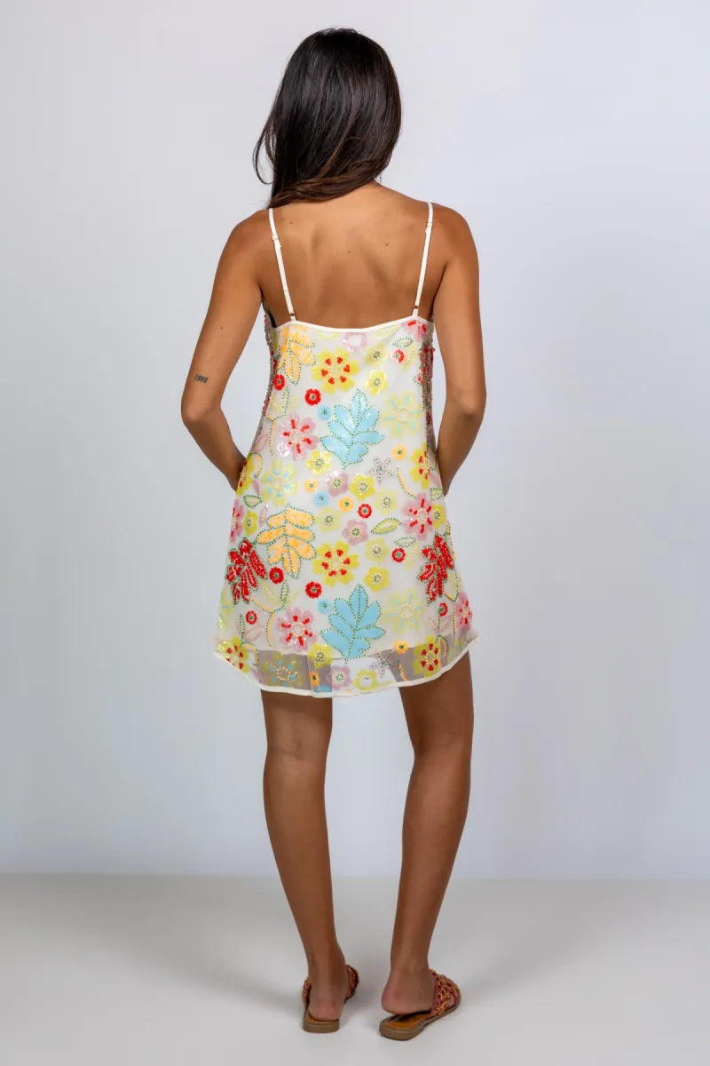 HARPER & YVE HARPER & YVE HS6P908 Jurk met bloemen - Ecru