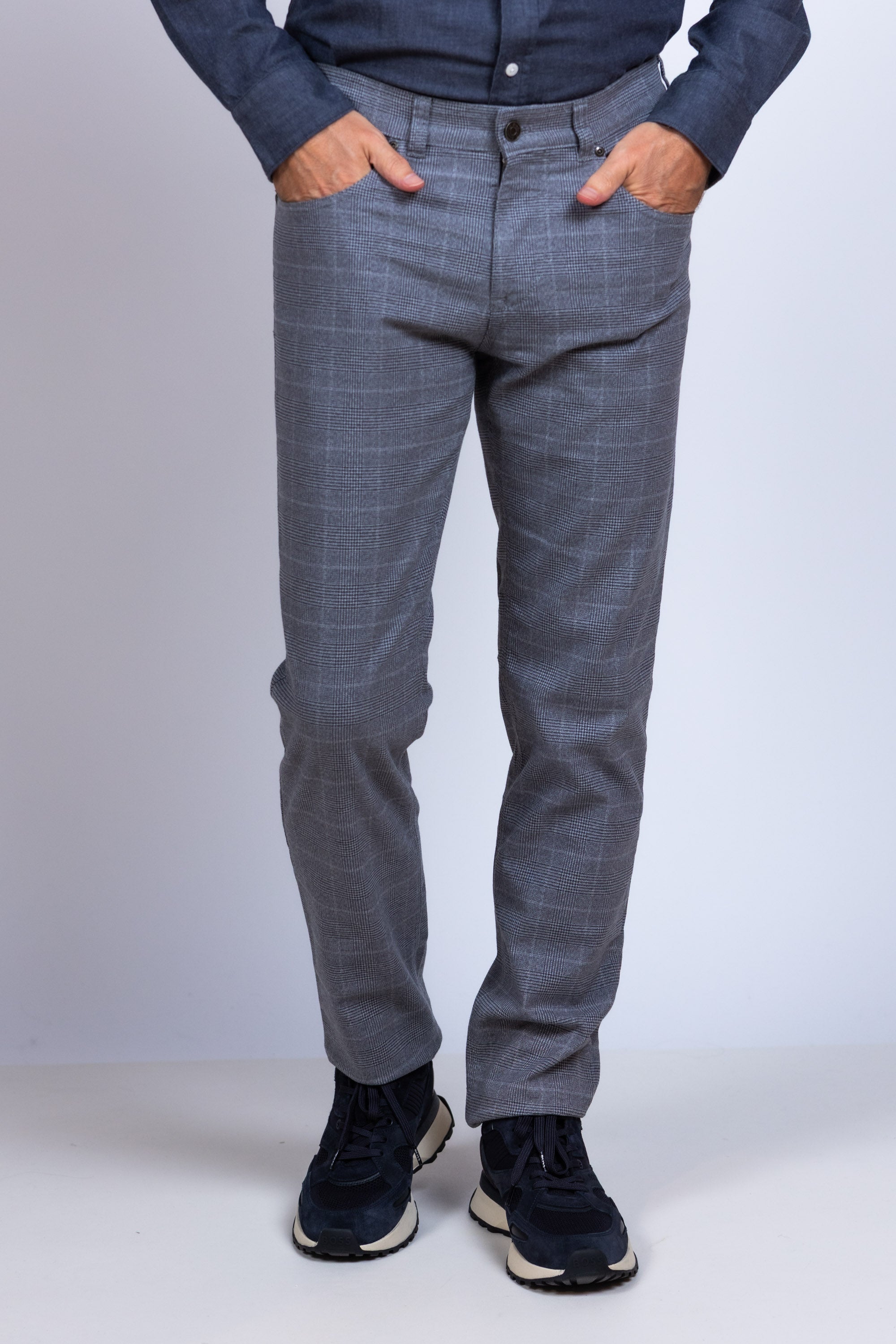 Slimfit pantalon - Lichtgrijs