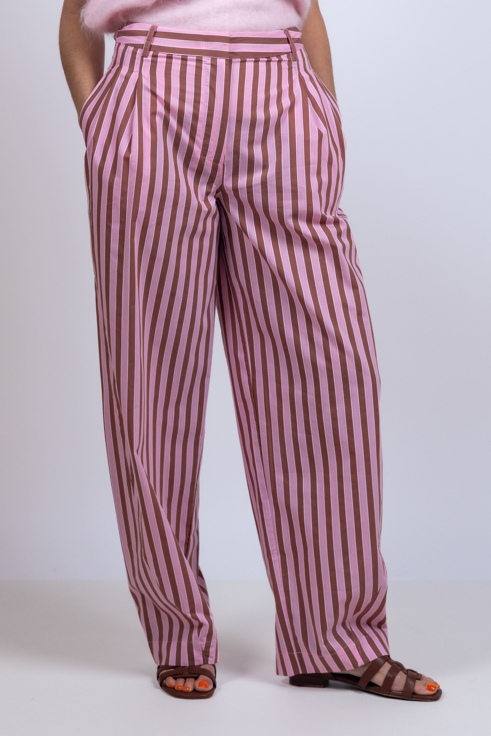 Broek met strepen - Roze