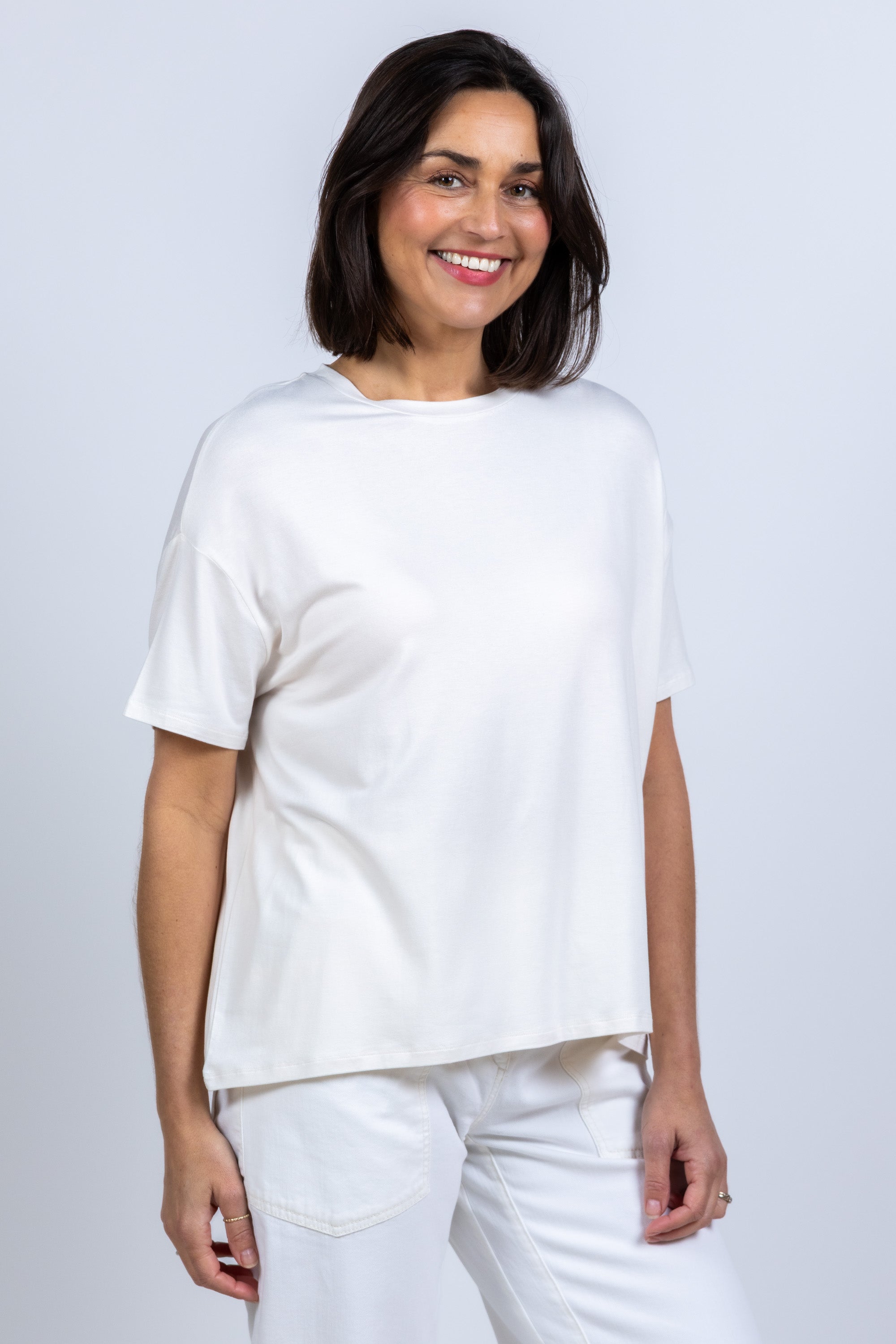 T-shirt met korte mouwen - Ecru