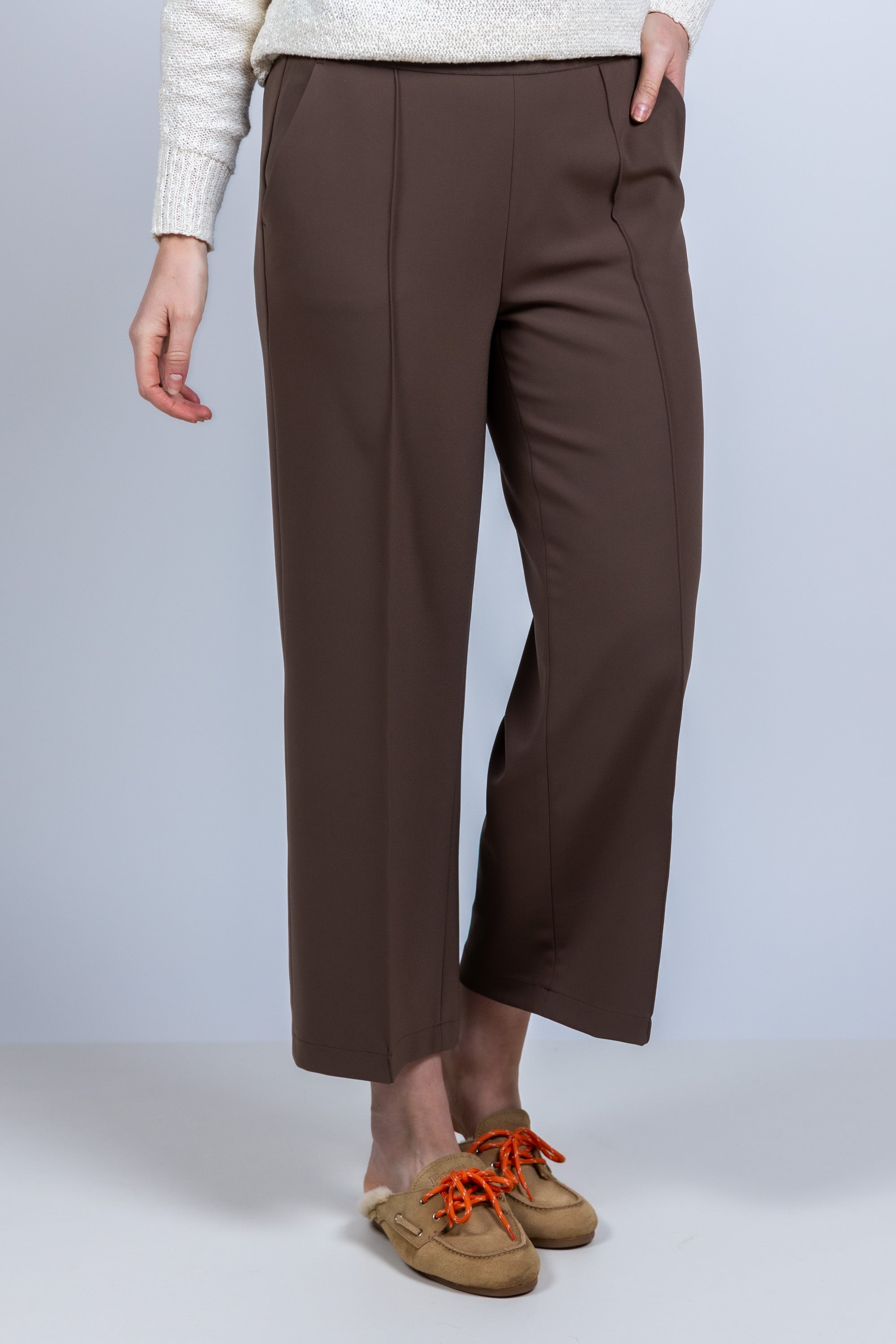 Wijde pantalon - Bruin