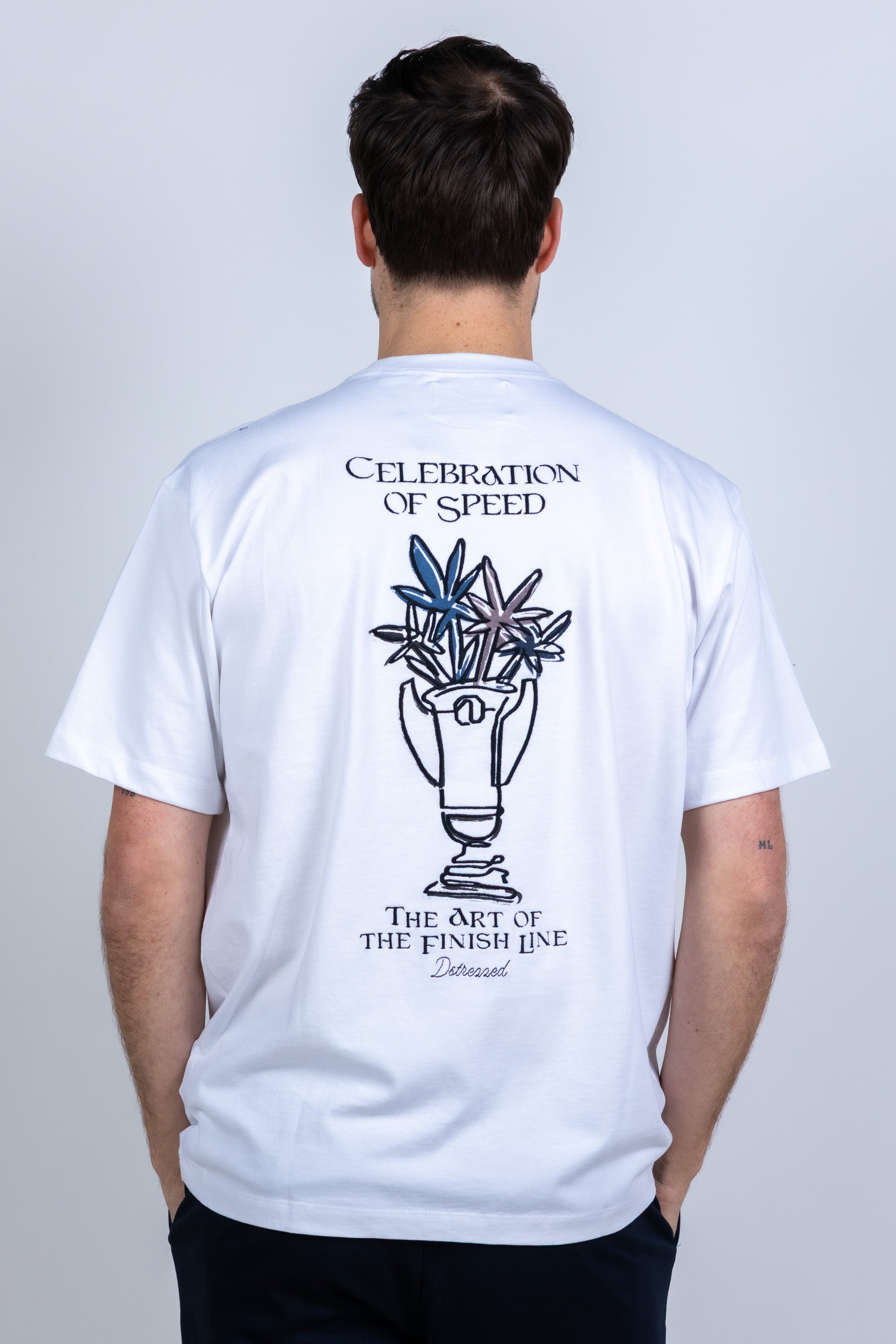 T-shirt met print - Wit
