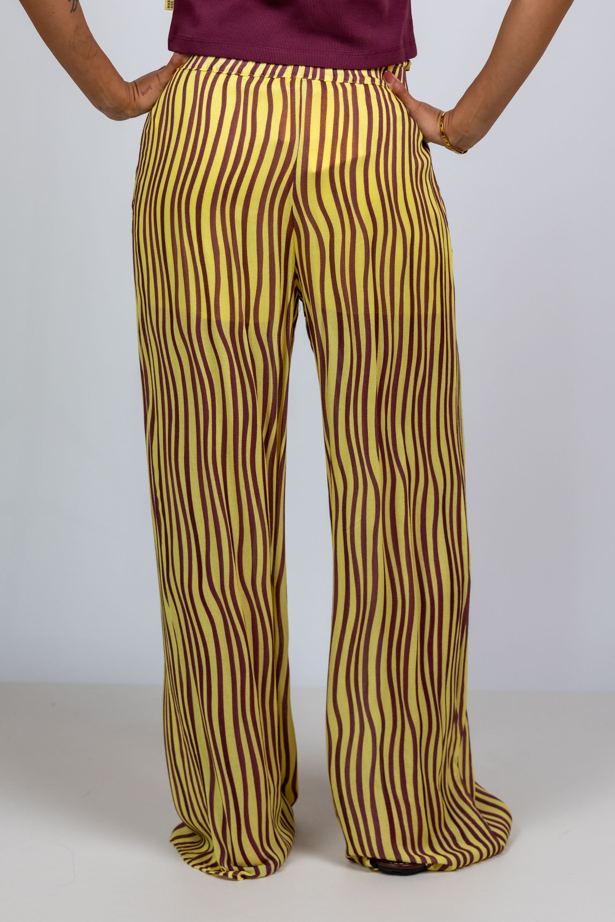 Broek met strepen - Multicolour