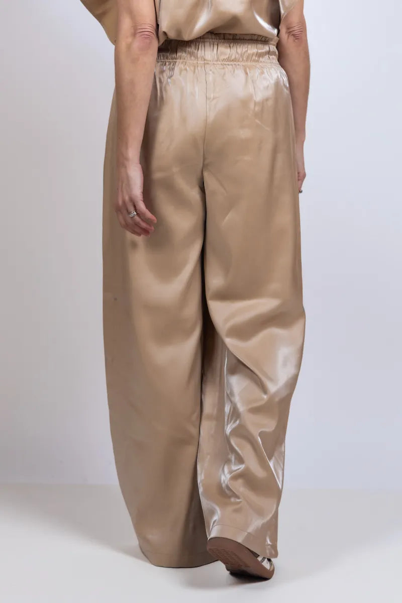 NUKUS NUKUS NKS09059 Wijde broek - Zand