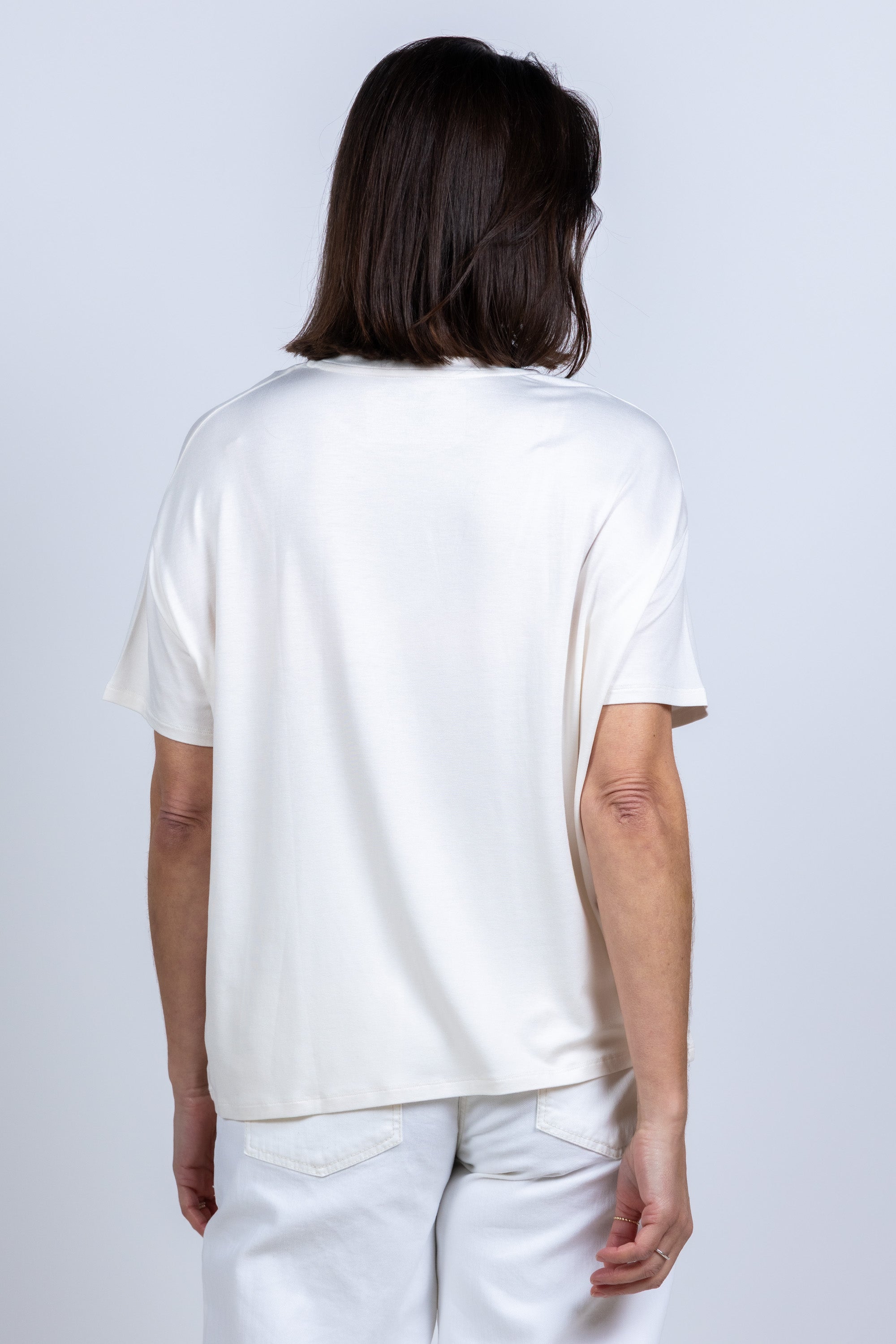 T-shirt met korte mouwen - Ecru