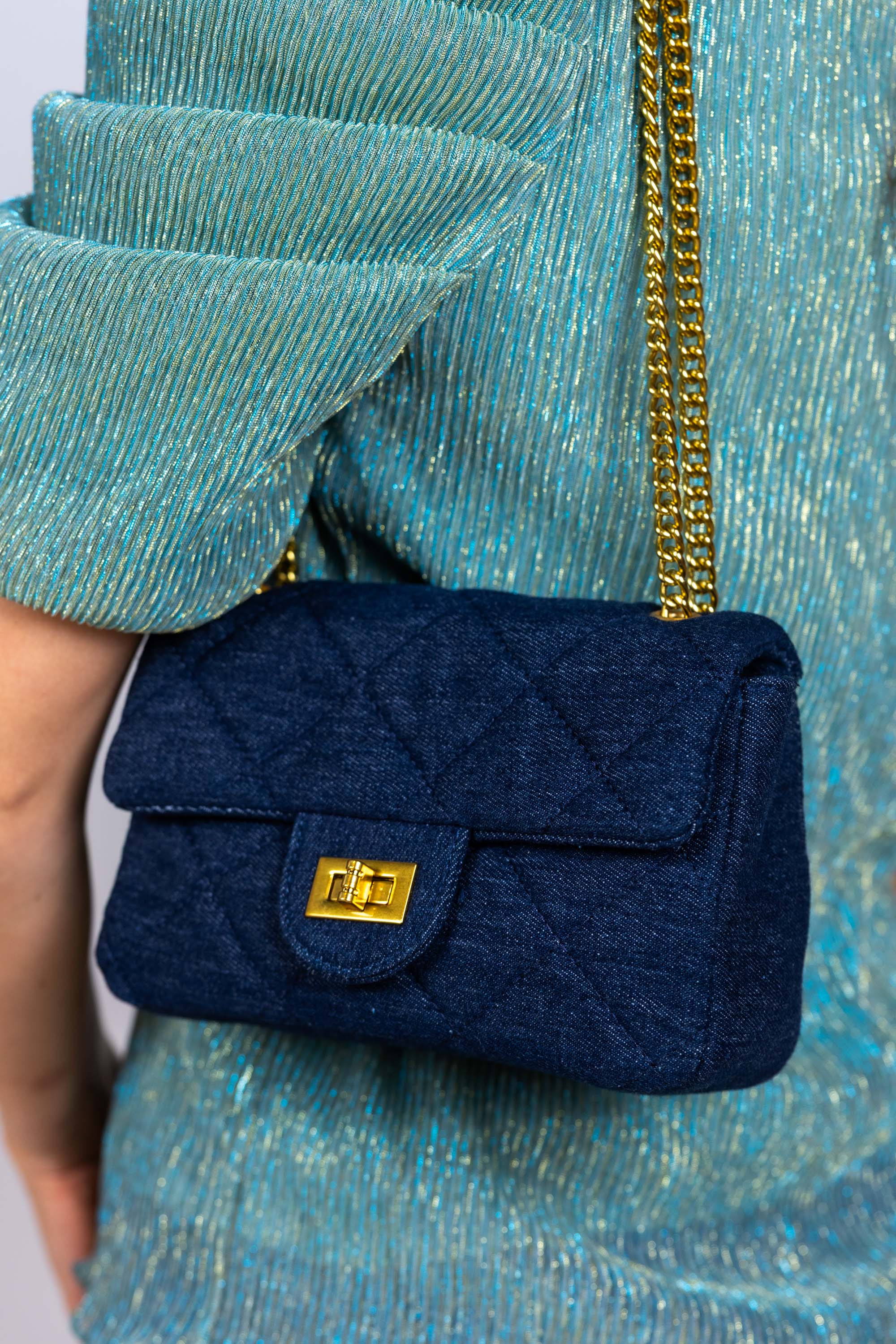 Tas met ketting - Jeans