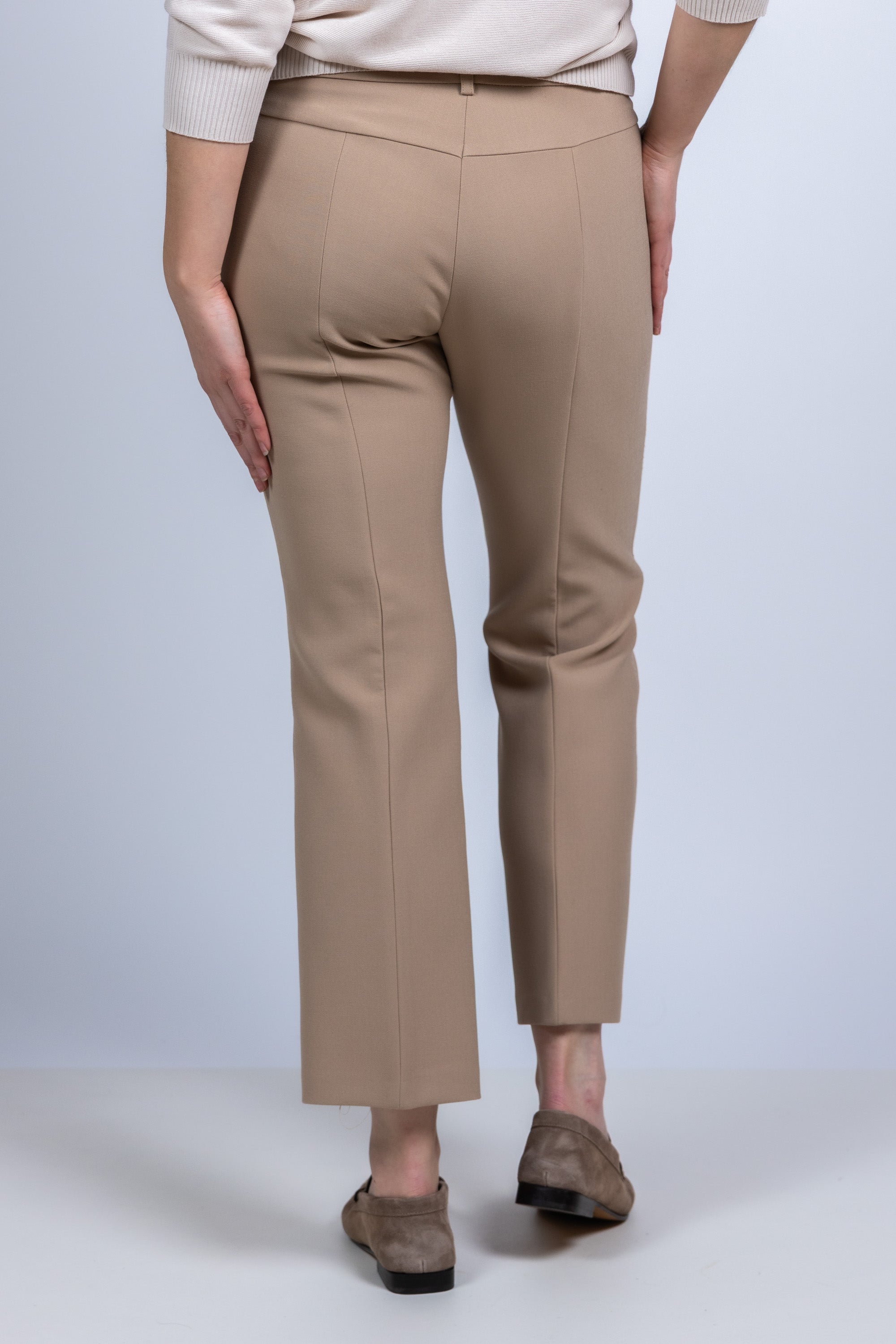 Broek met naad - Licht camel