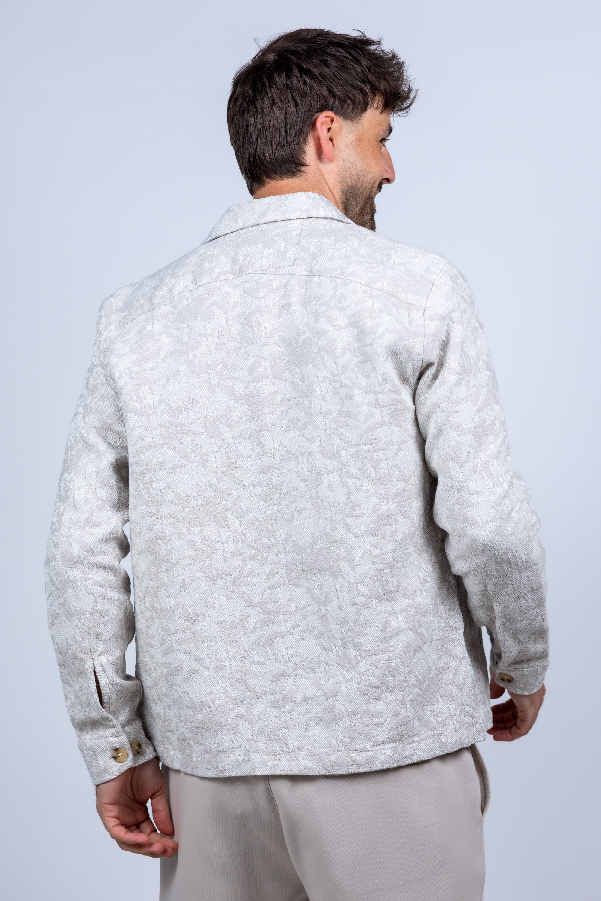 Jasje met knopen - Licht taupe