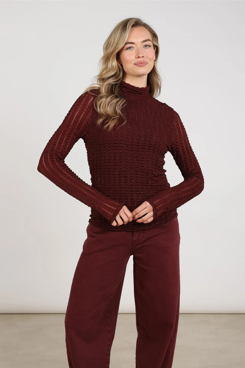 NUKUS NUKUS NKF01093 donkerbordeaux
