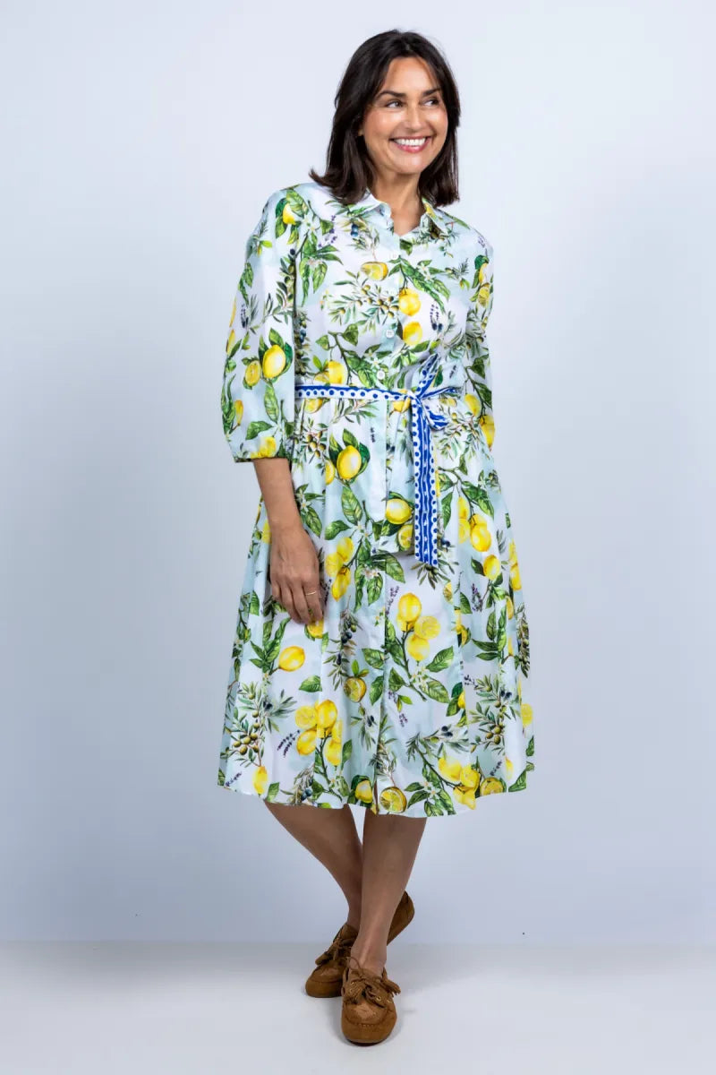 MARCCAIN COLLECTIE MARCCAIN COLLECTIE AA.21.10 W02 Jurk met knopen - Wit