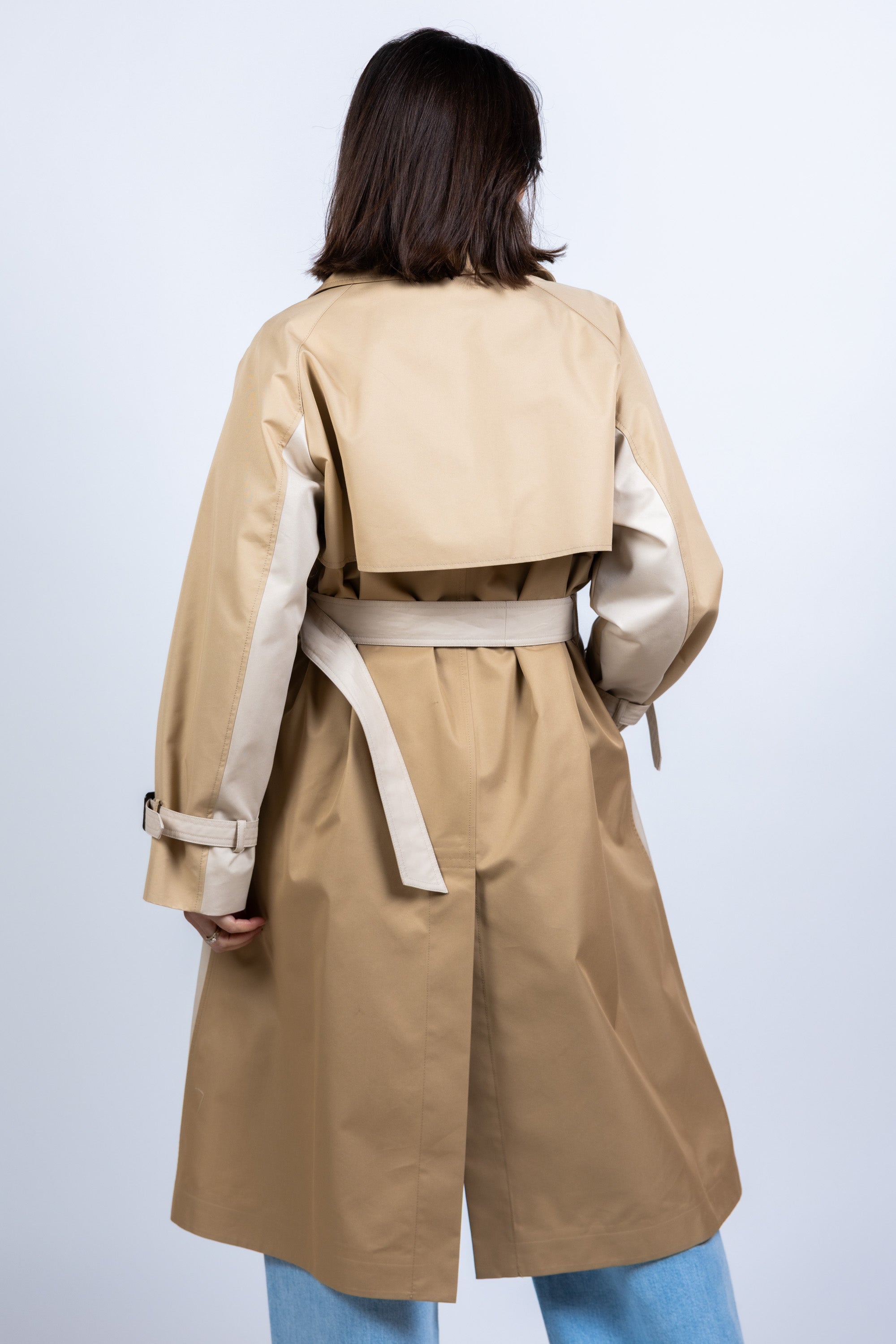 Trenchcoat met ceintuur - Zand