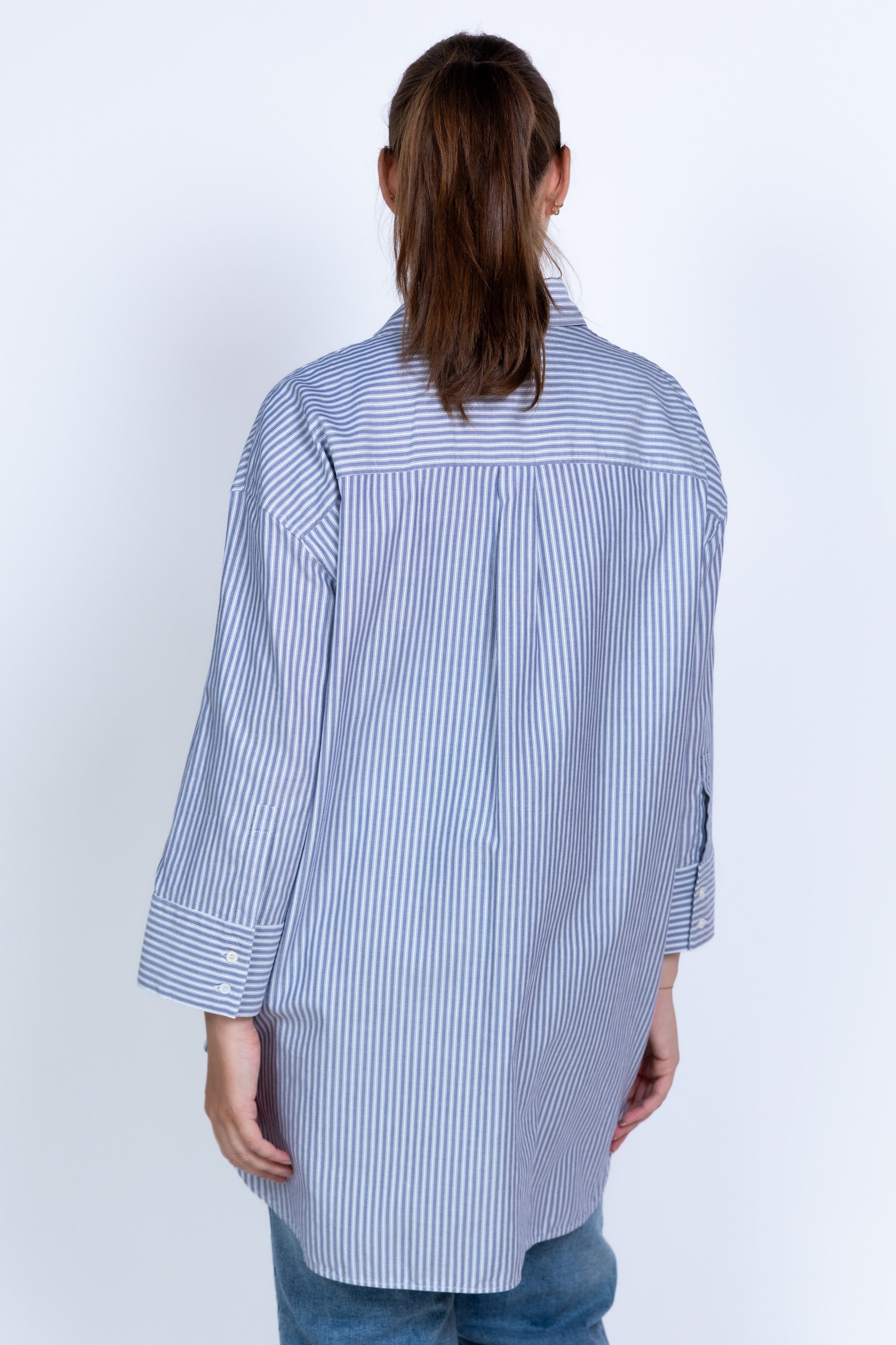 Blouse met strepen - Marine