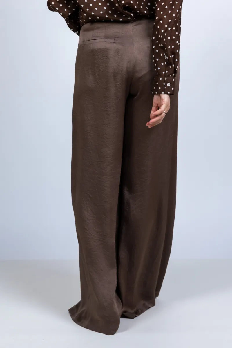 MARELLA MARELLA FORMATO Wijde pantalon - Bruin
