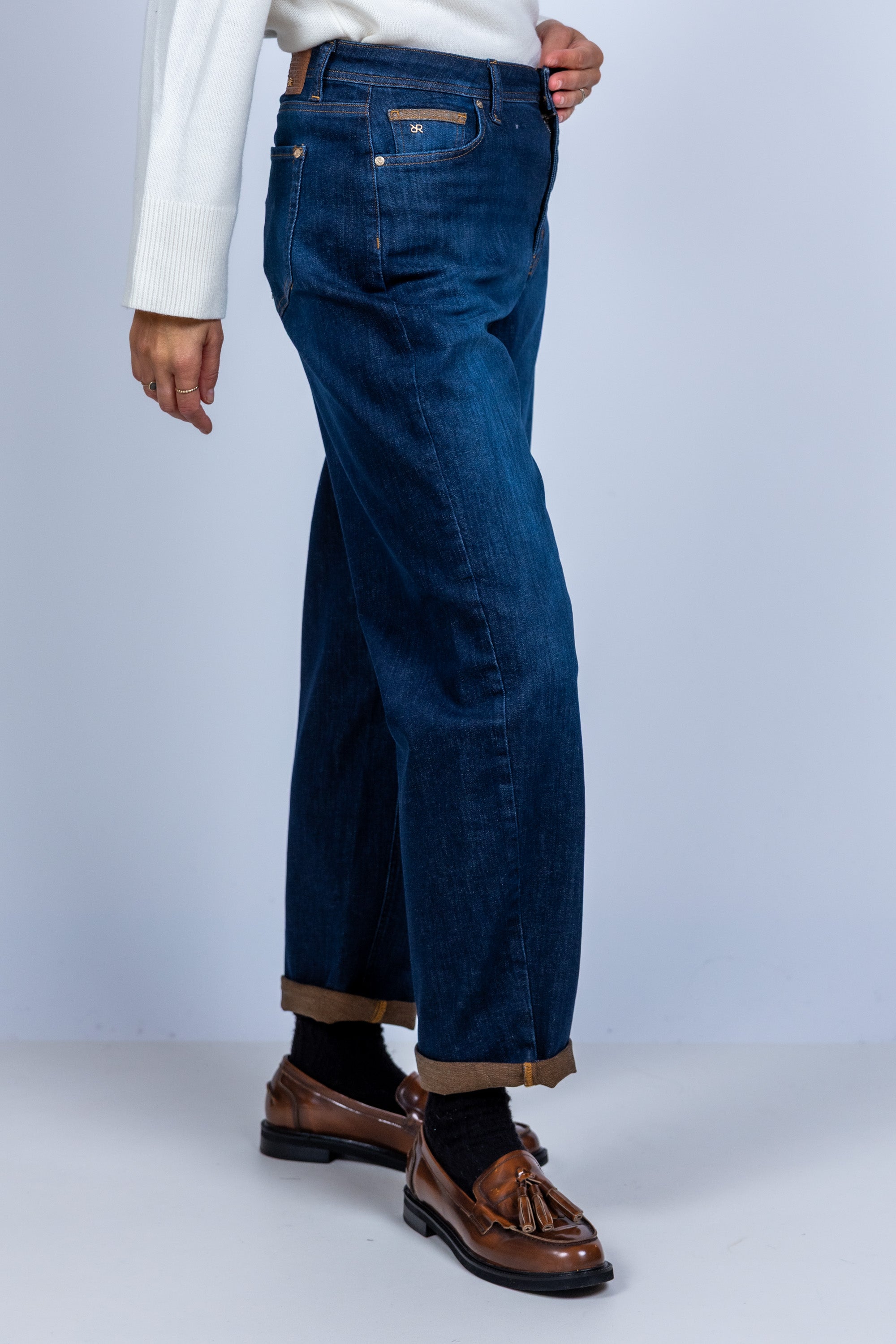 Jeans met omslag - Jeans