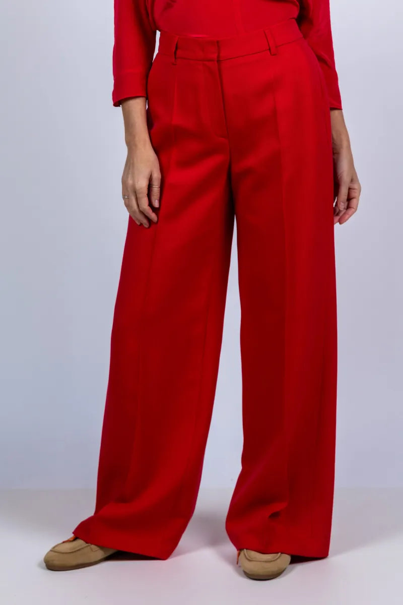 LUISA CERANO Wijde pantalon - Rood