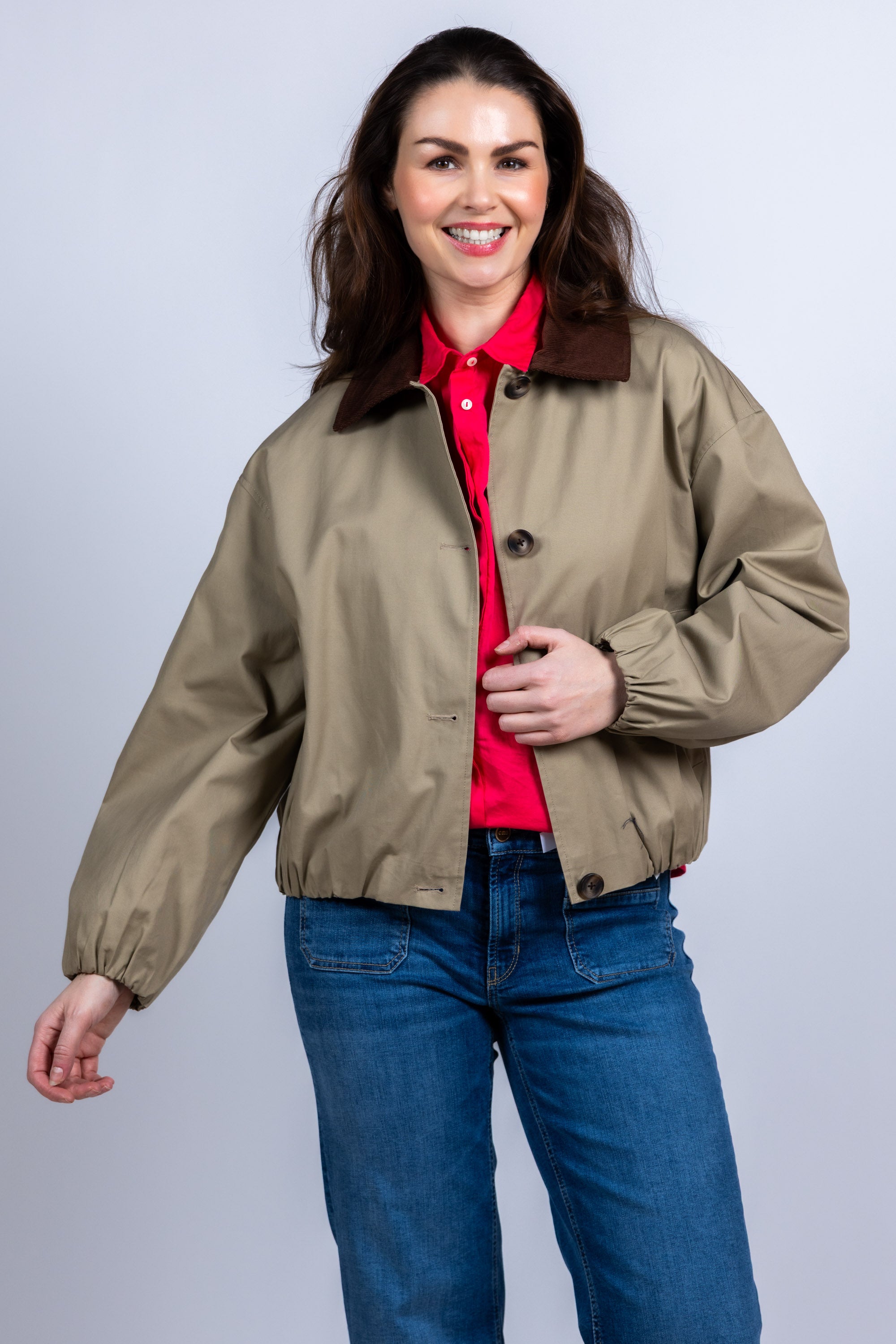 Jasje met knopen - Khaki