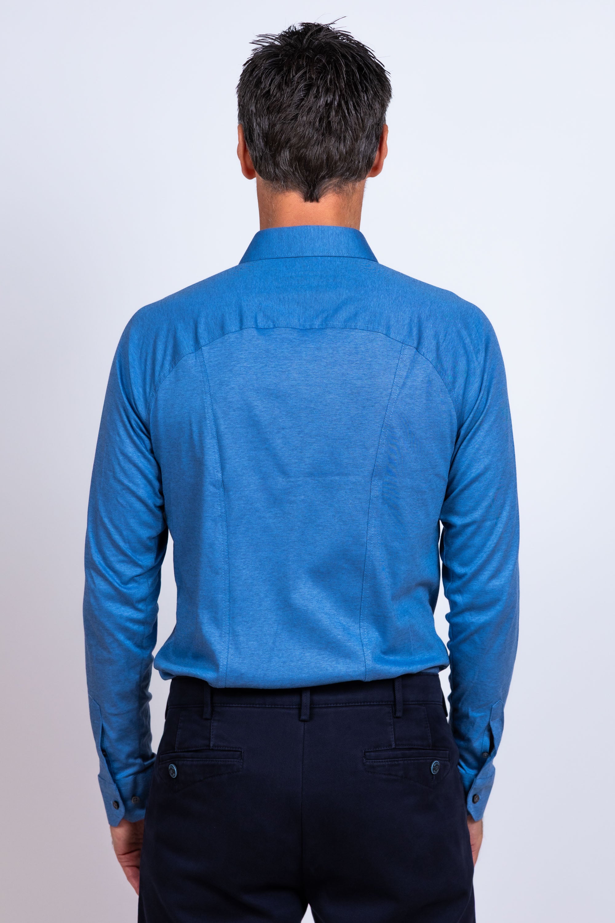 Overhemd met knopen - French blue