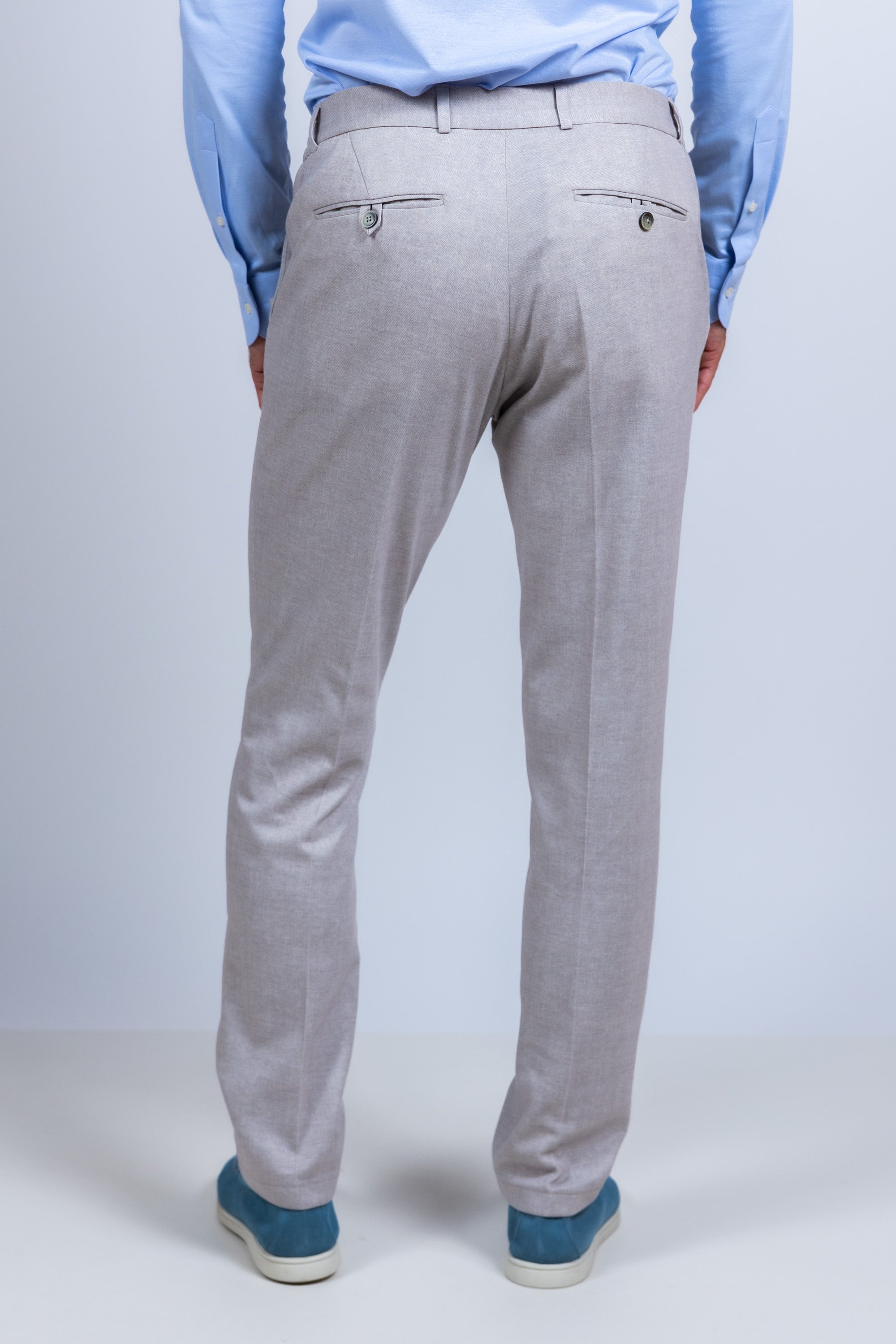 Pantalon met koordje - Beige