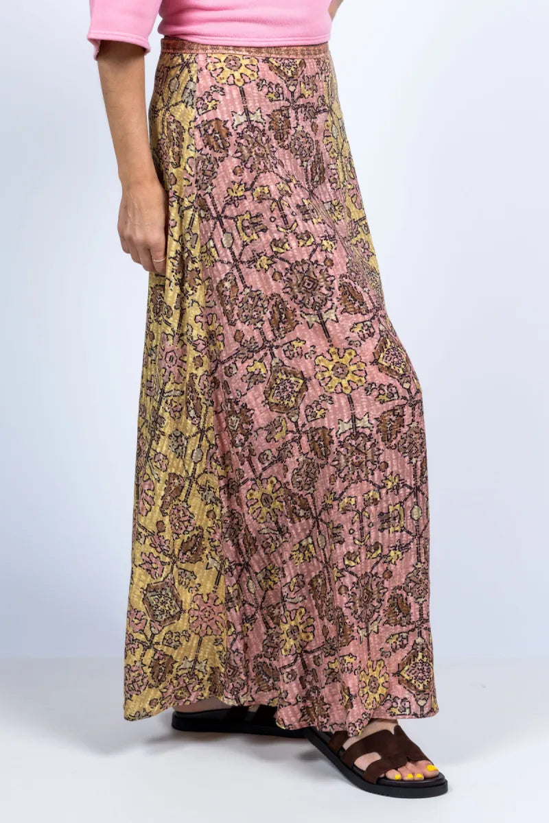BA&SH BA&SH PARIO SKIRT Rok met print - Geel