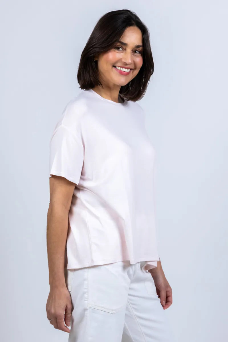 MAJESTIC MAJESTIC M001-FT1104 T-shirt met ronde hals - Roze