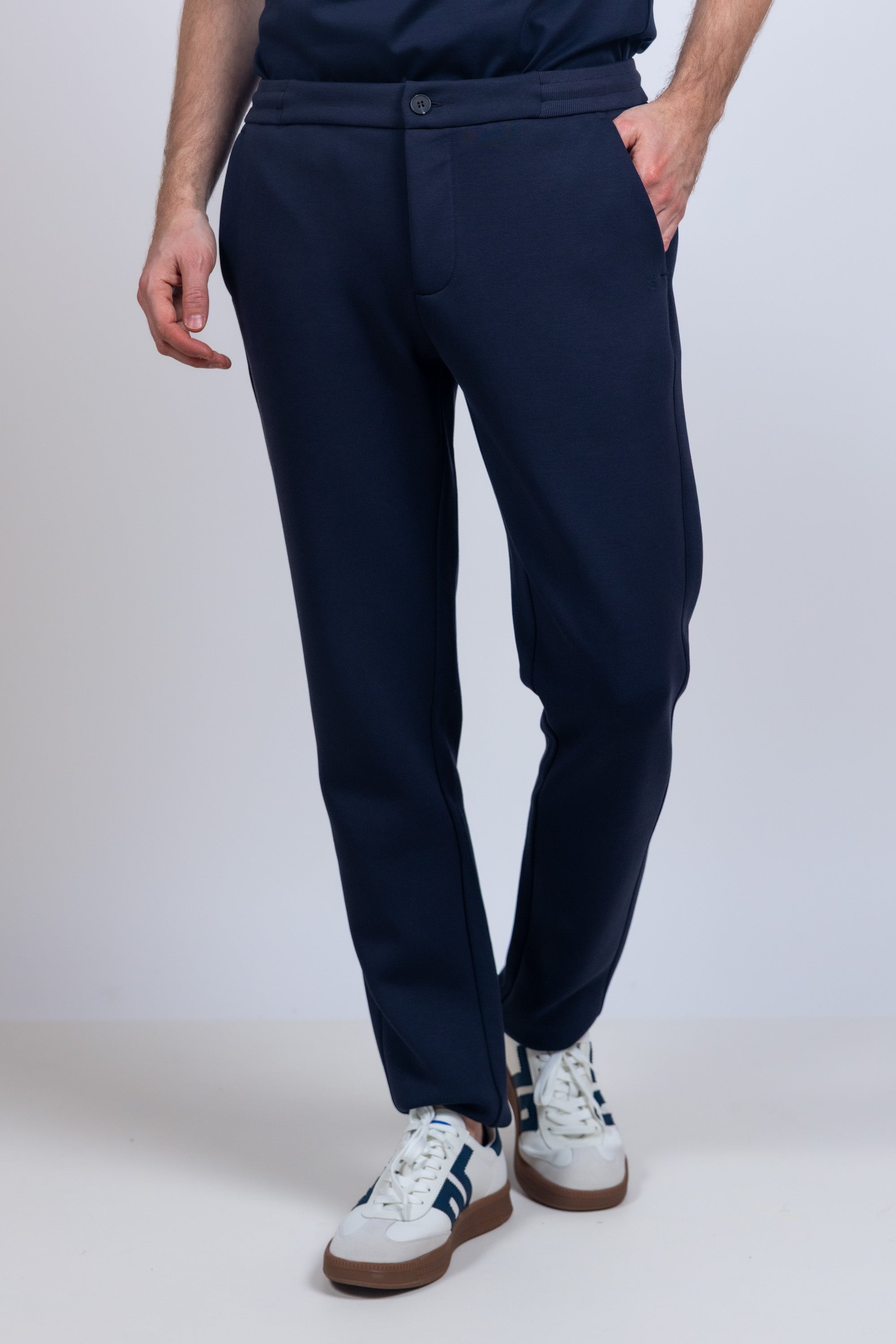 Broek met stretch - Marine