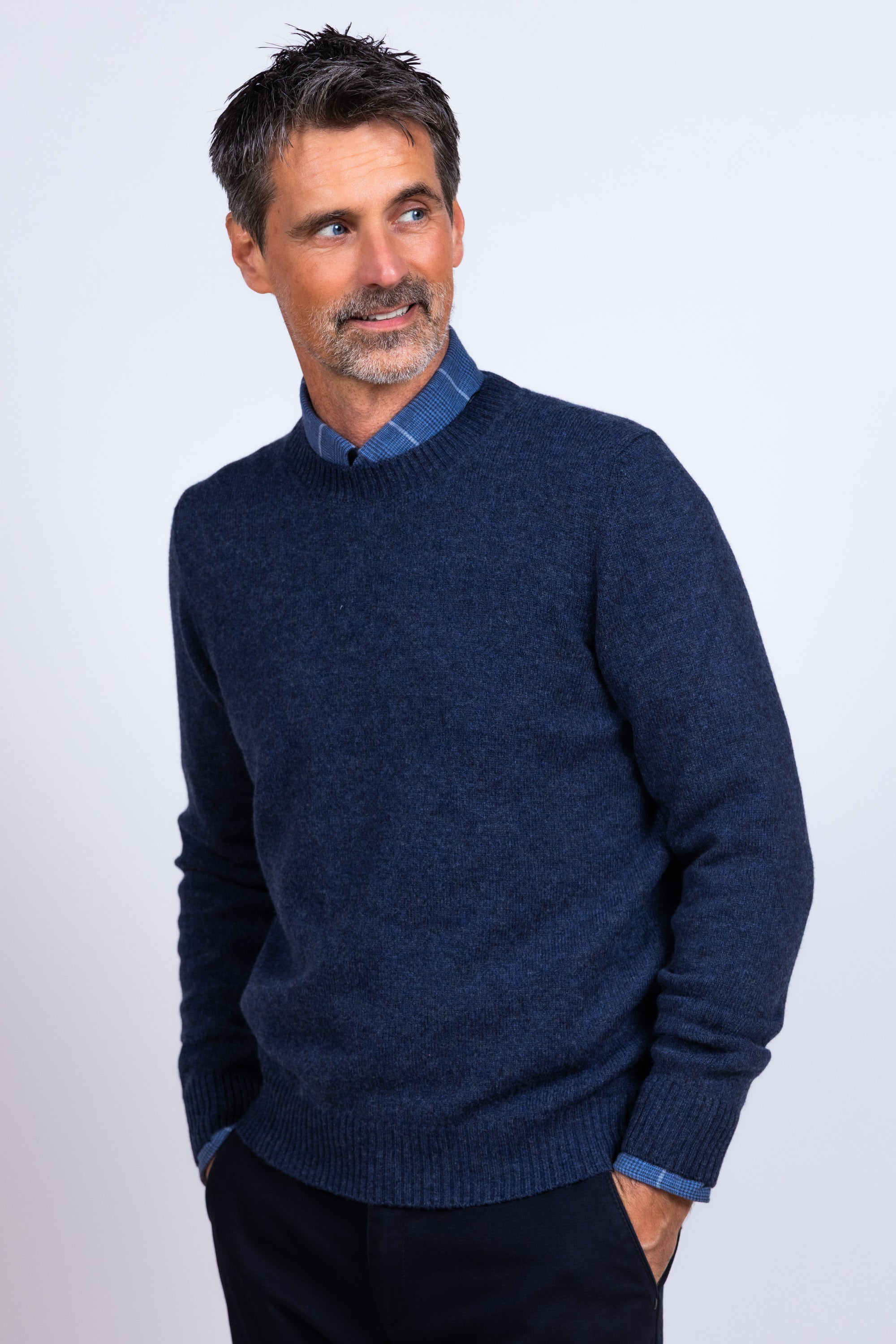 Trui met ronde hals - Inkt