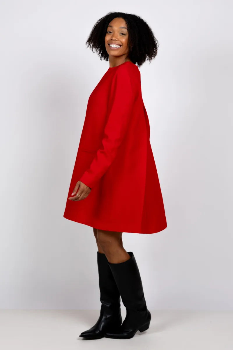 SEMICOUTURE SEMICOUTURE Y6WL12 Rode jurk - Rood