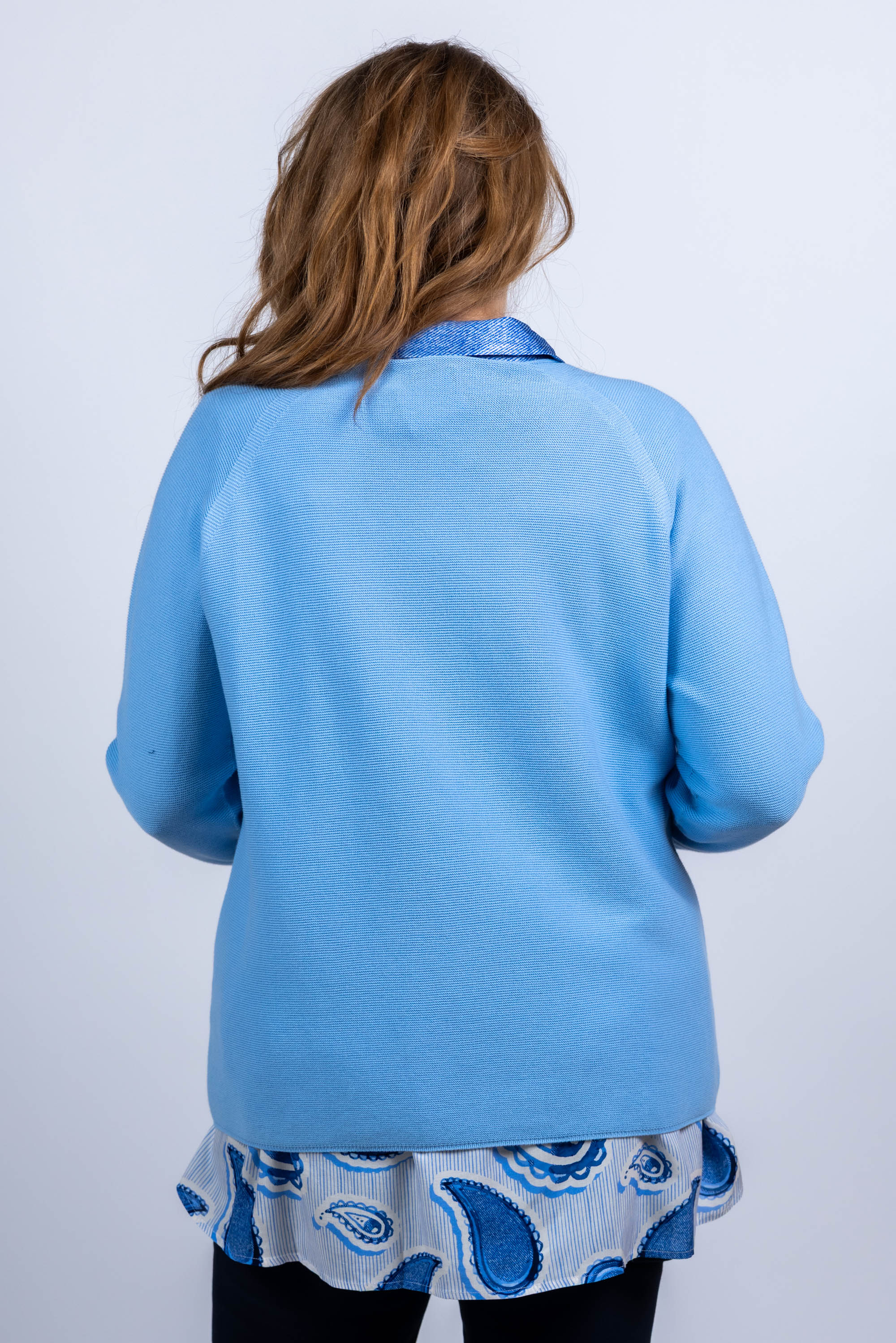 Trui met ronde hals - Bleu