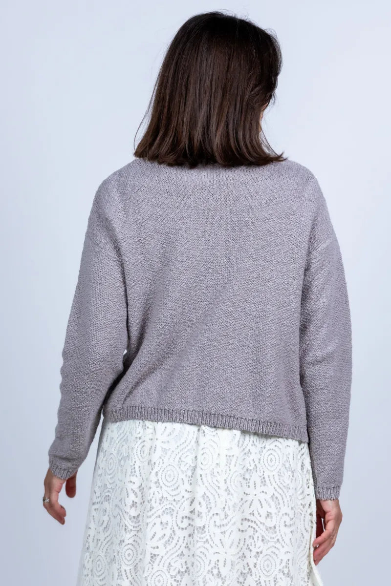 NO MAN'S LAND NO MAN'S LAND 65.158 NO MAN'S LAND 65.158 Vest met ribbelpatroon - Taupe
