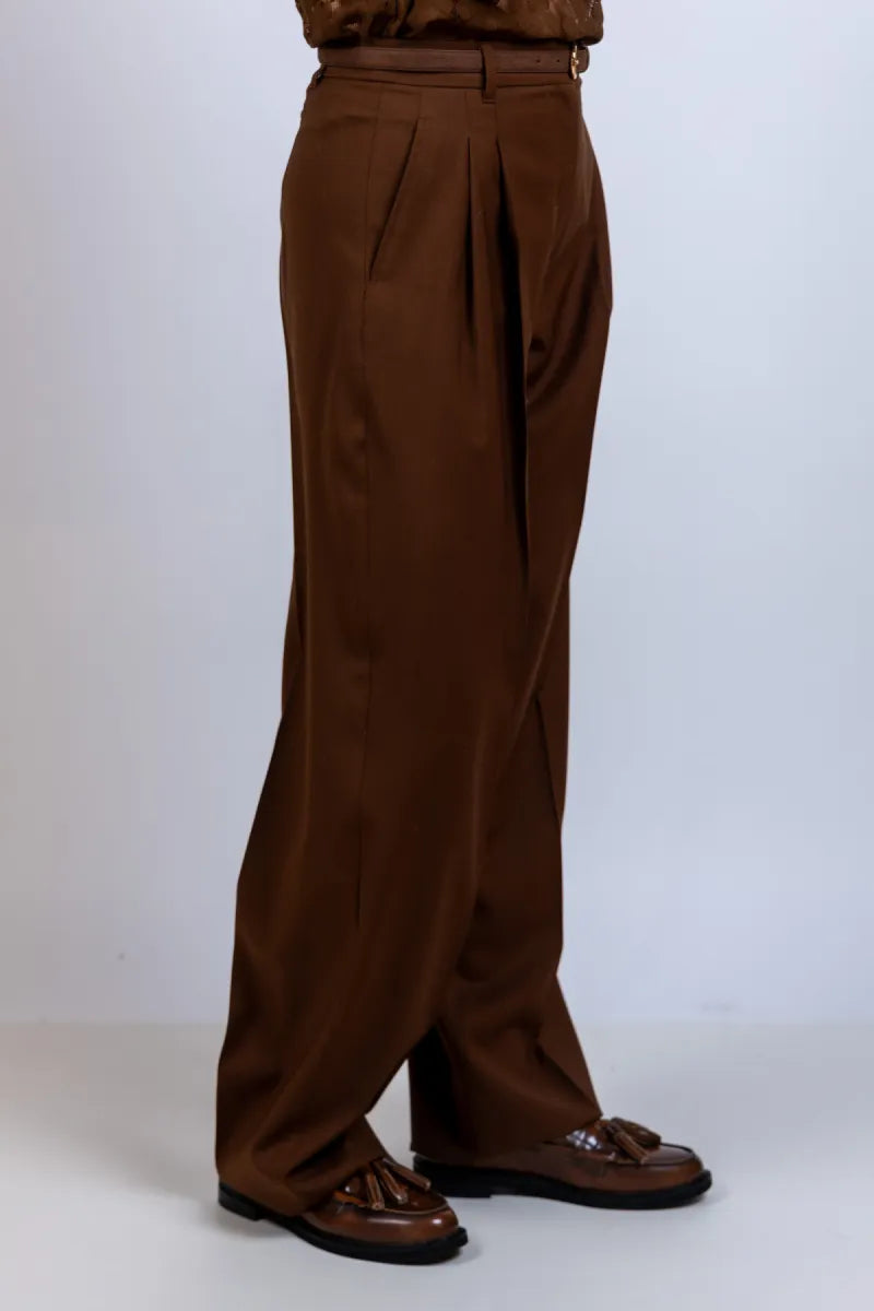 MAX MARA STUDIO MAX MARA STUDIO MSTBACIO Wijde pantalon - Vicunia