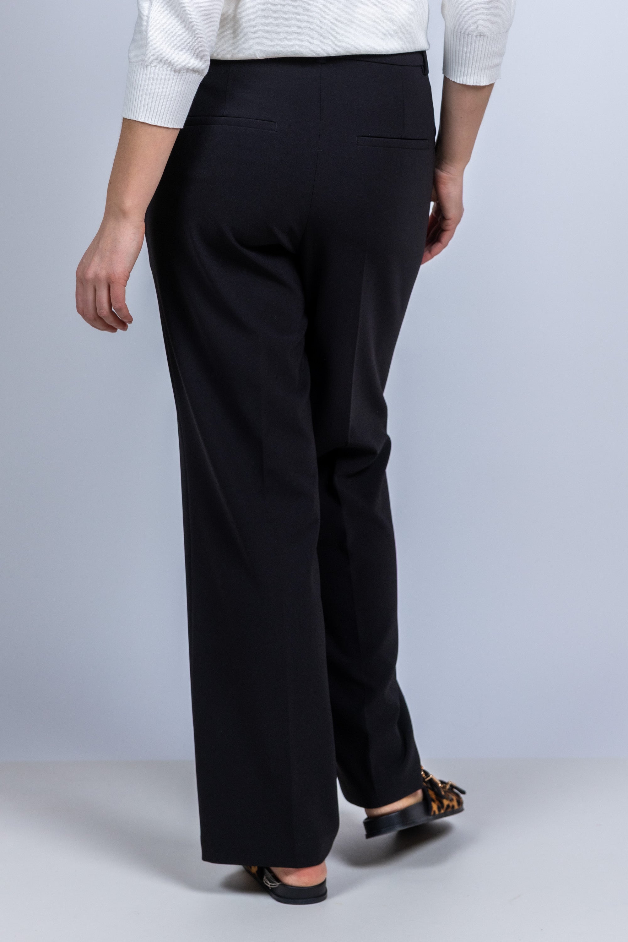 Wijde pantalon - Zwart